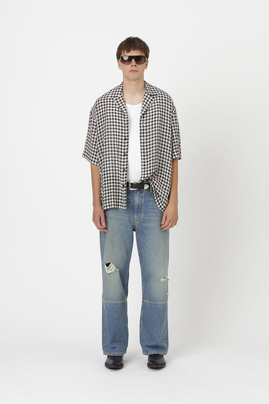 Won Hundred Men Desmond Check Shirt Rose Check