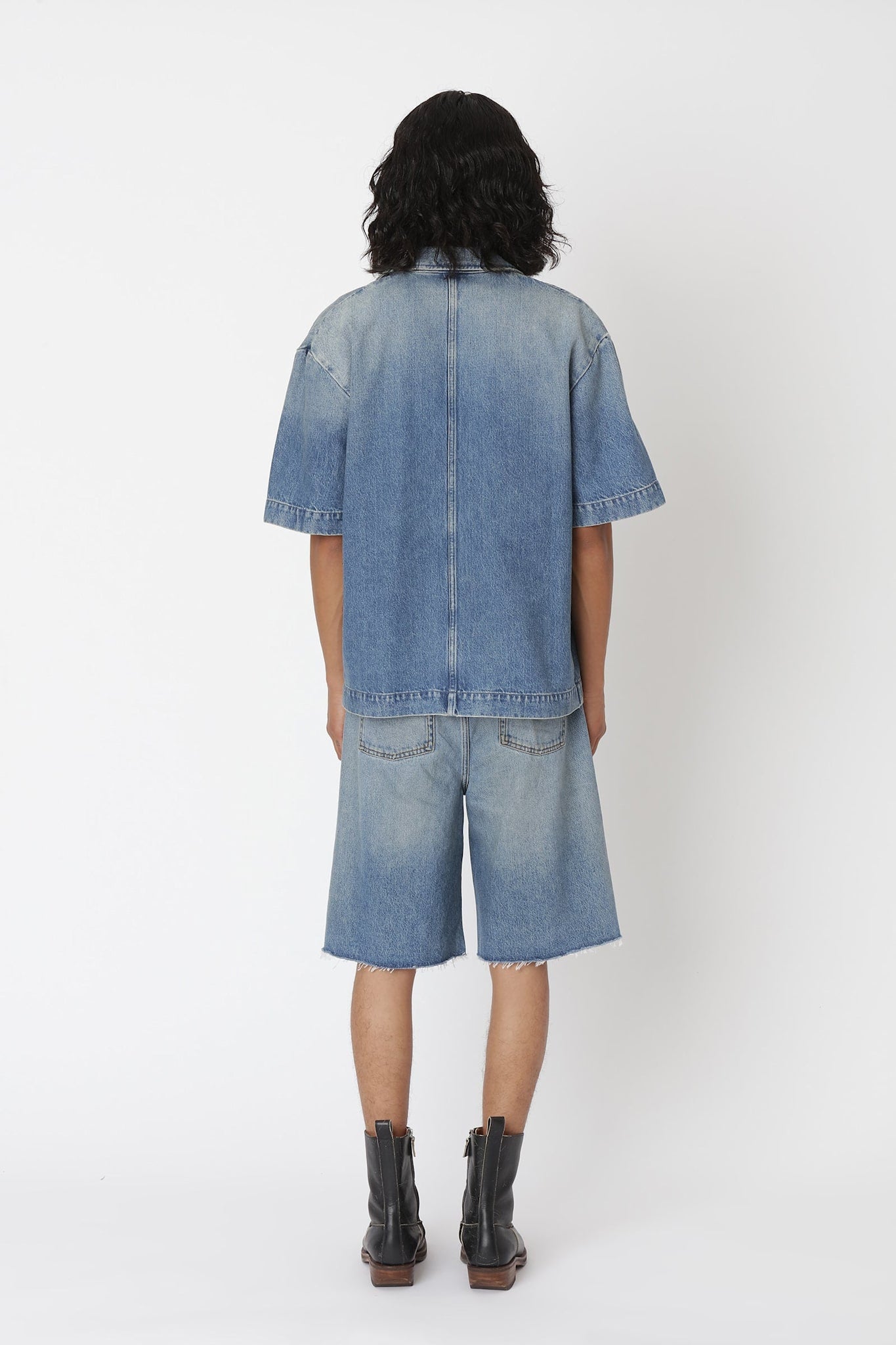 Won Hundred Men Desmond Denim Shirt Denim 80s Light Blue