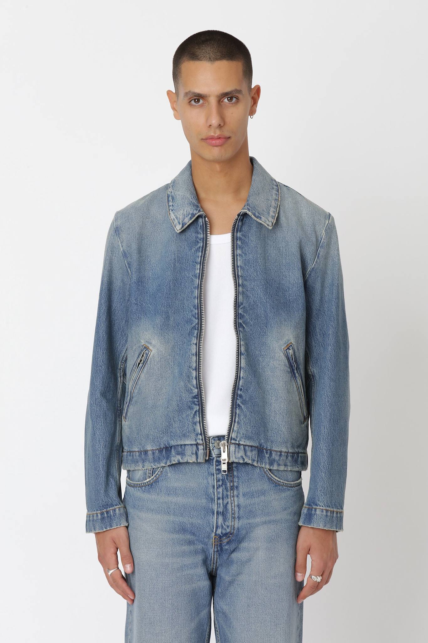 Won Hundred Men Dutton 80s Light Blue Jacket Denim 80s Light Blue