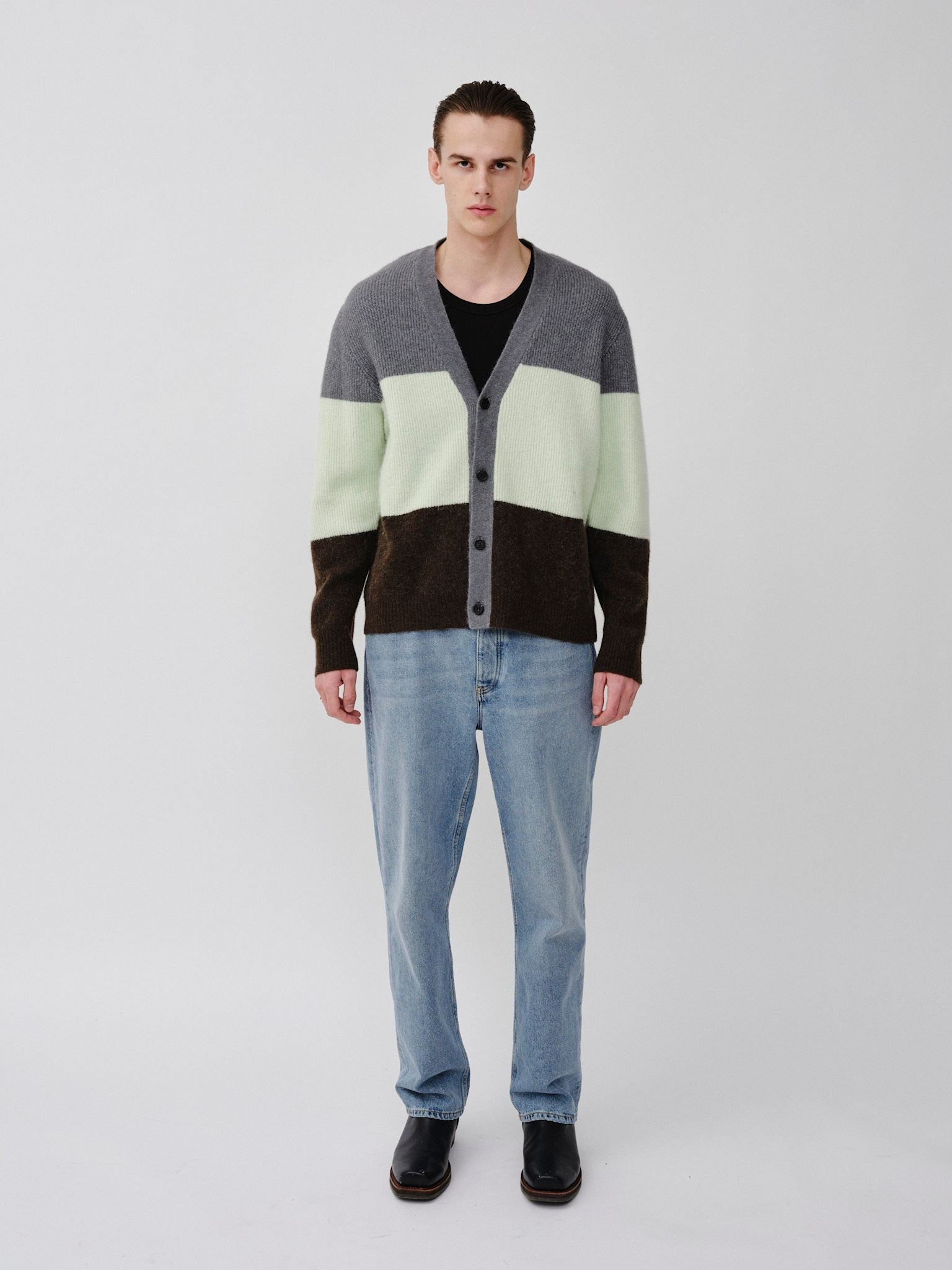 Won Hundred Unisex Edmonton Deadstock Knitwear Multi Colour Stripe