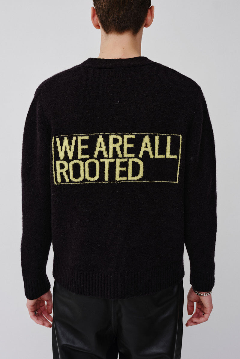 Won Hundred Men Edmonton Jacquard Knitwear Black