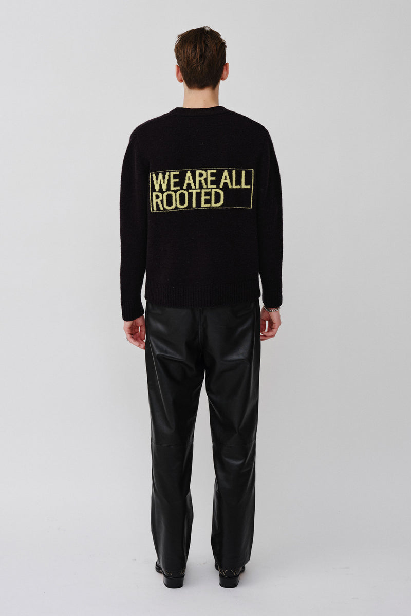 Won Hundred Men Edmonton Jacquard Knitwear Black