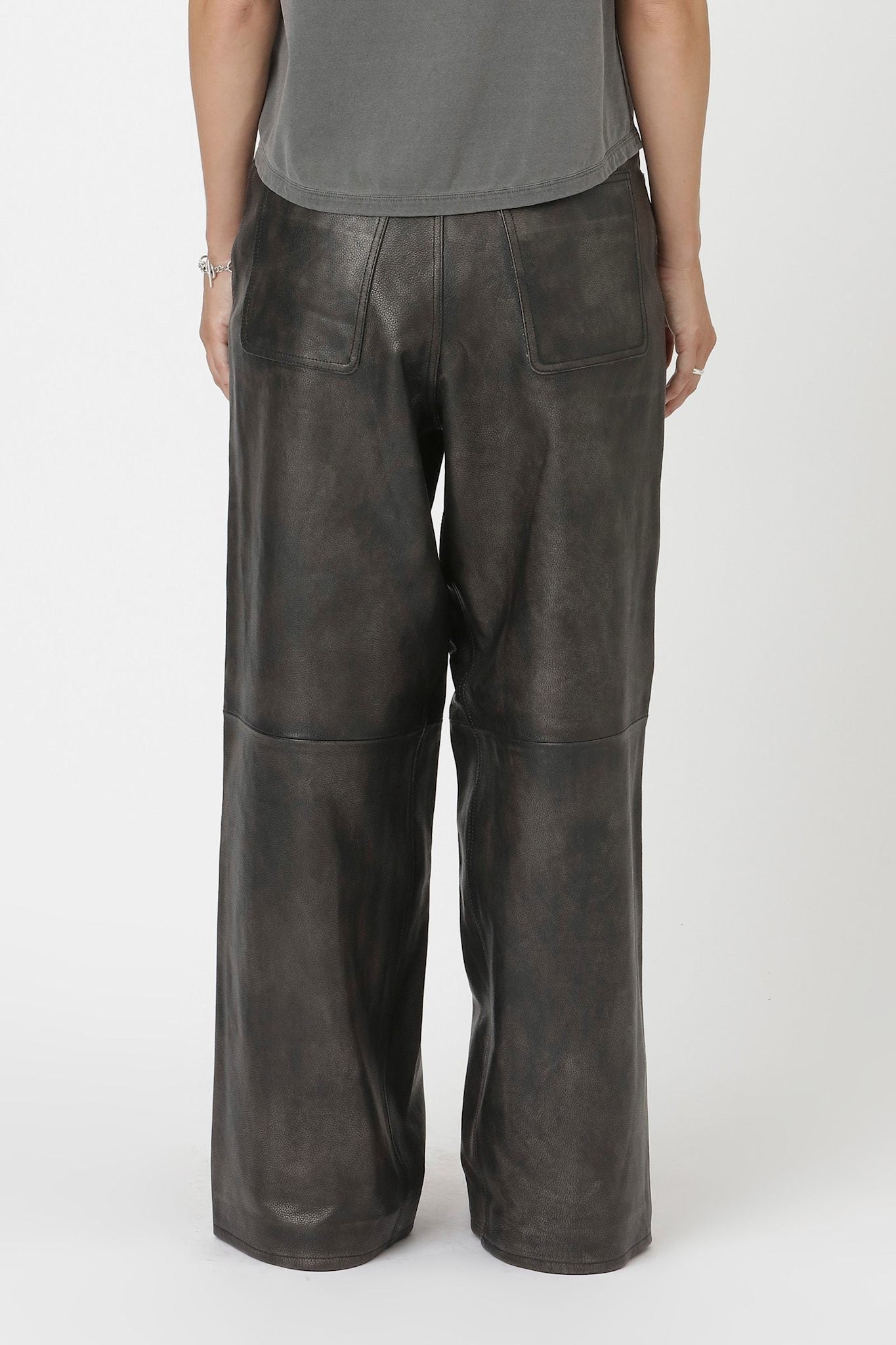 Won Hundred Women Emerie Zip Leather Leather Garment Black