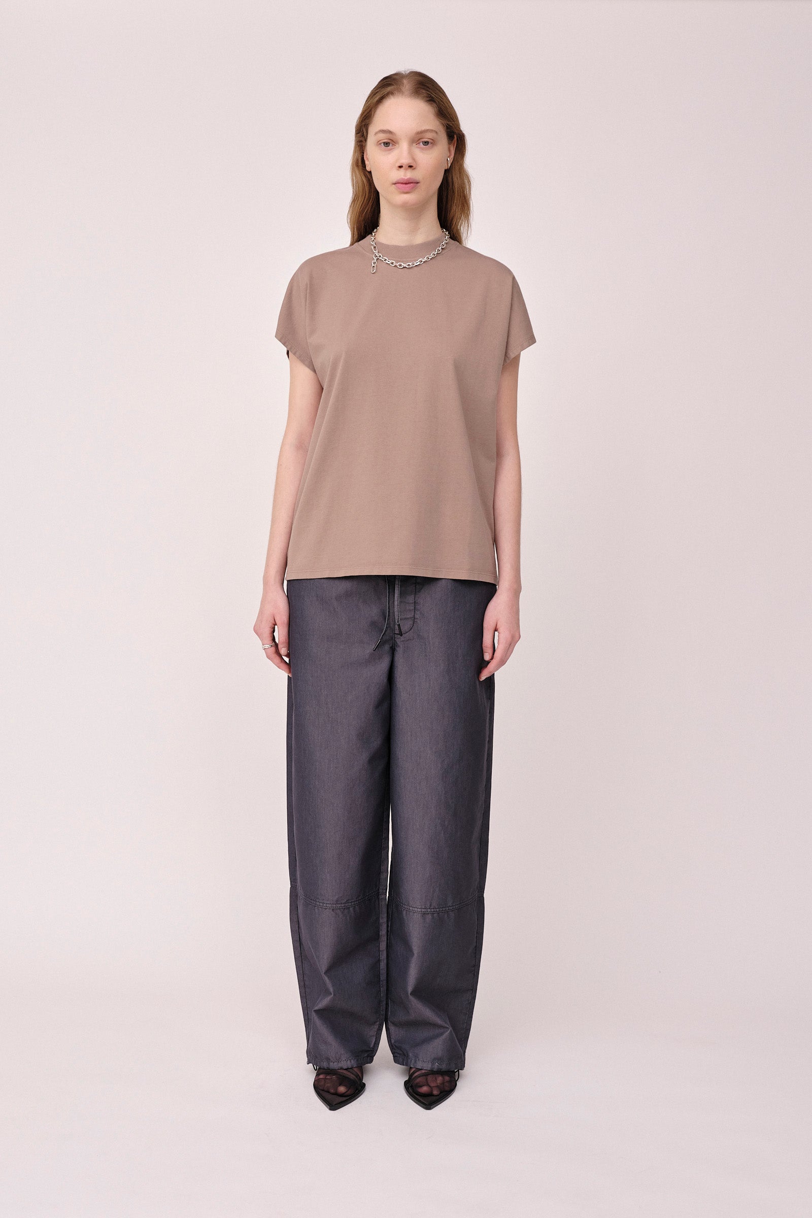 Won Hundred Women Emerson T-shirt Taupe Gray