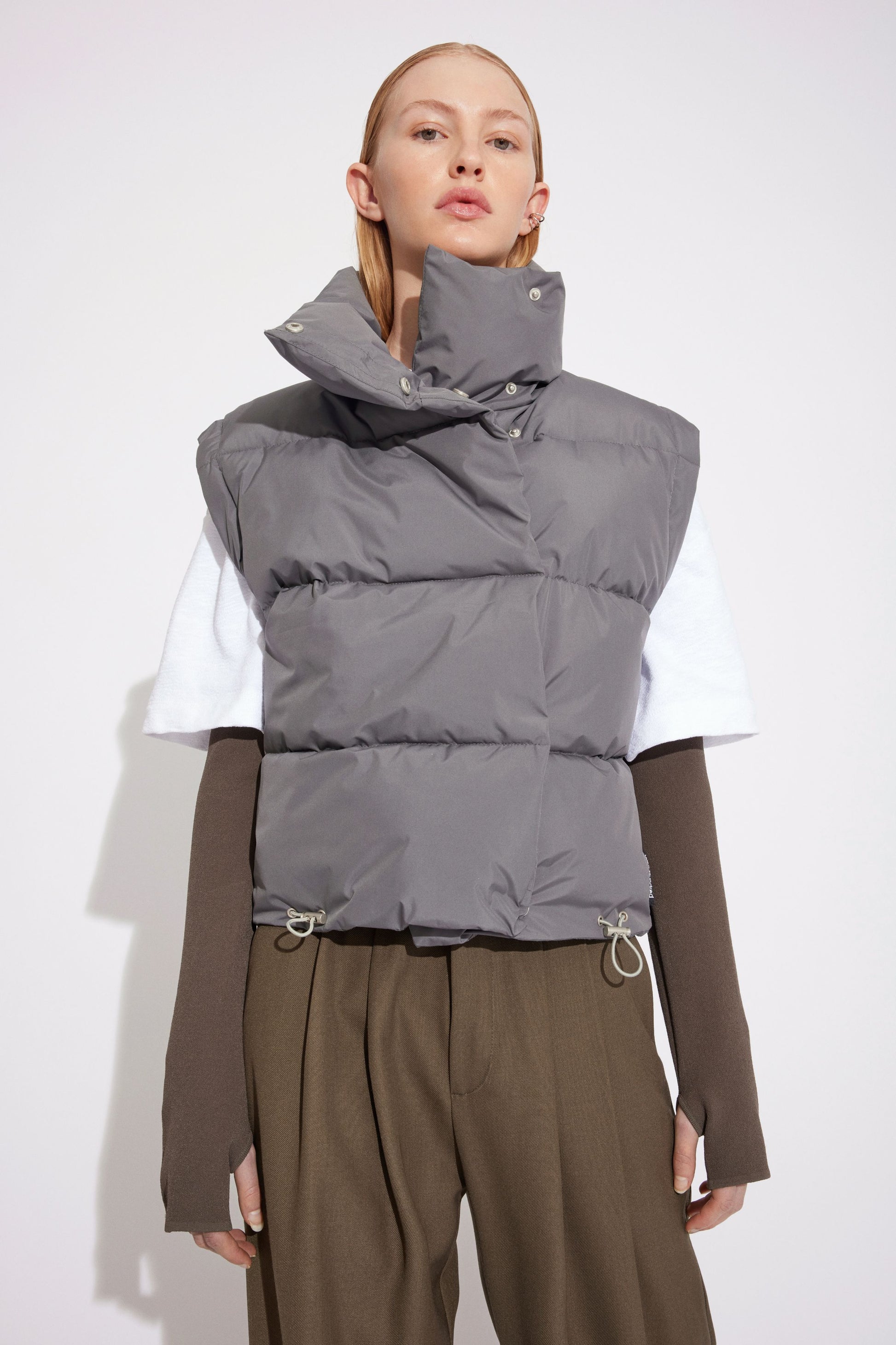 Won Hundred Women Fell Vest Outerwear Smoked Pearl