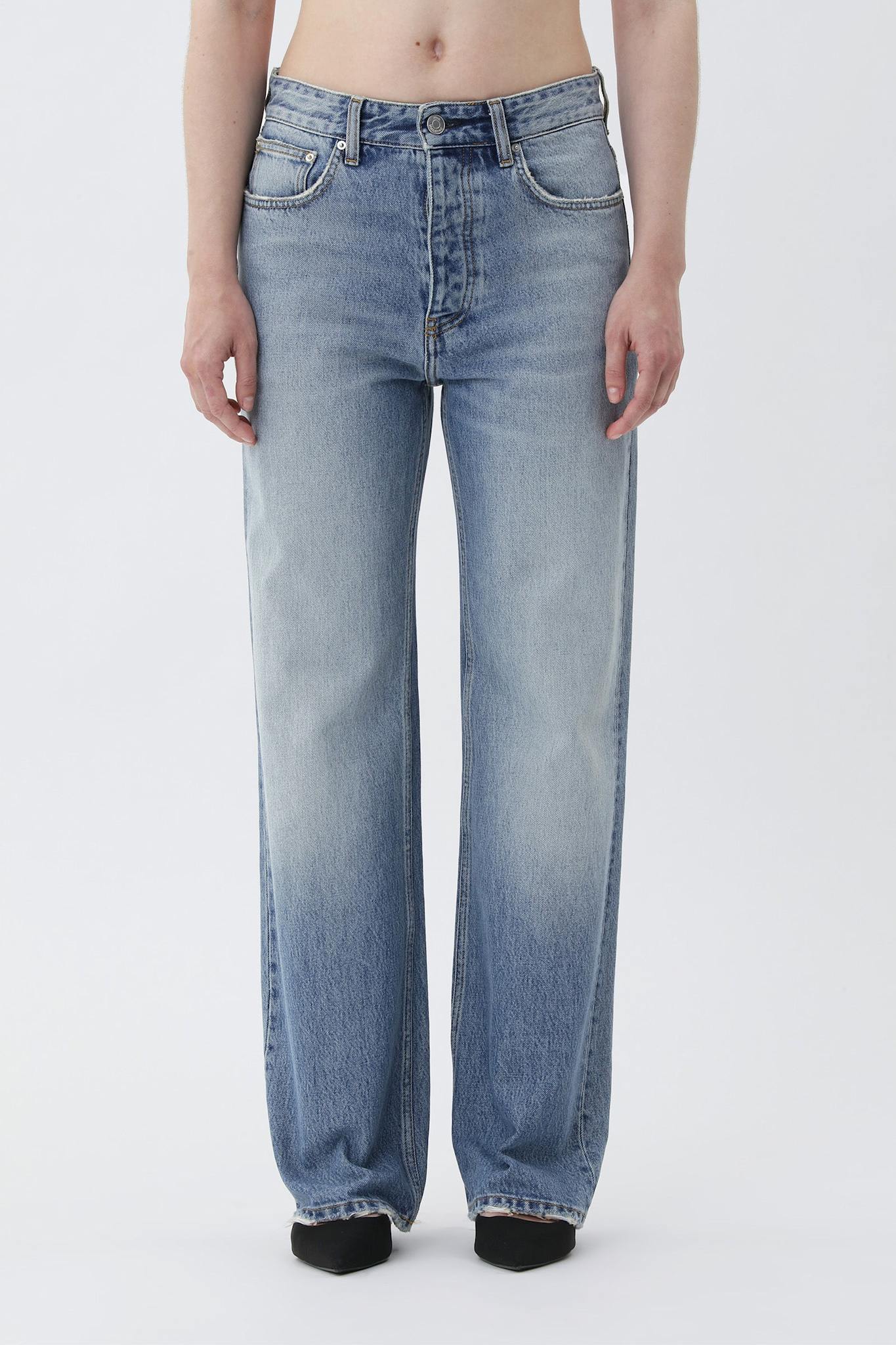 Won Hundred Unisex Genoa Broken Medium Blue 5-Pockets Broken Medium Blue