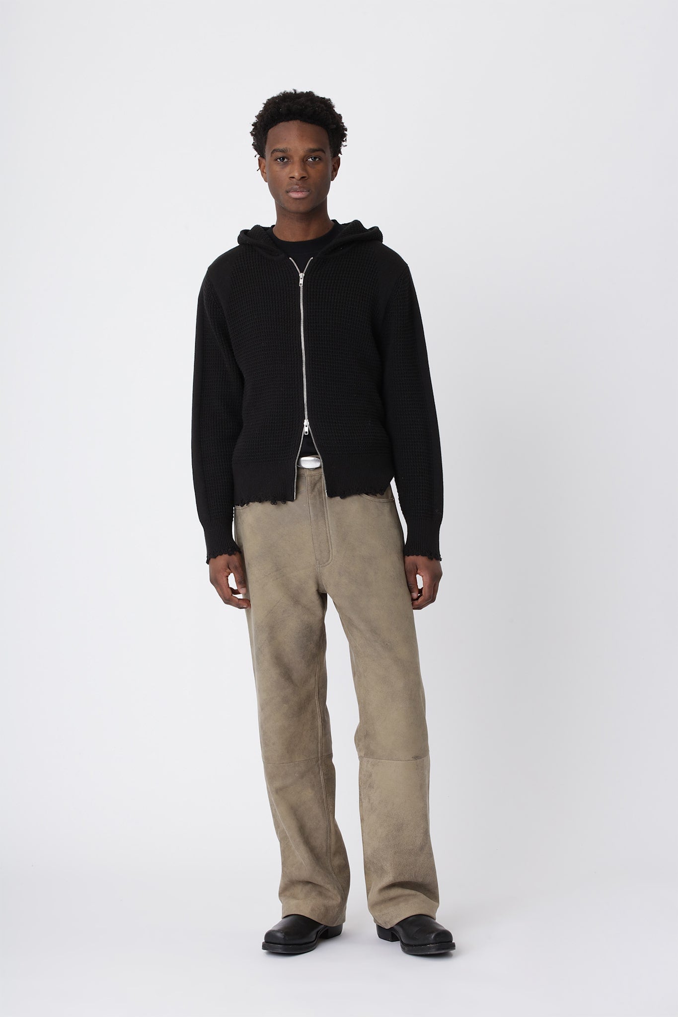 Glasgow Knit Hood M - Black