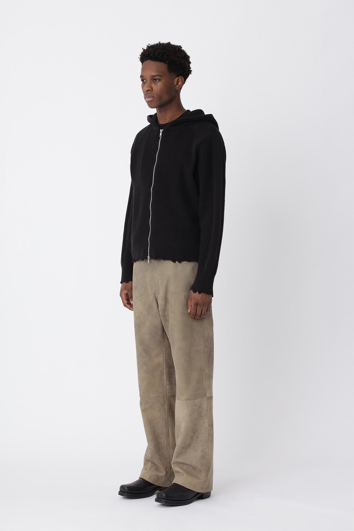 Glasgow Knit Hood M - Black