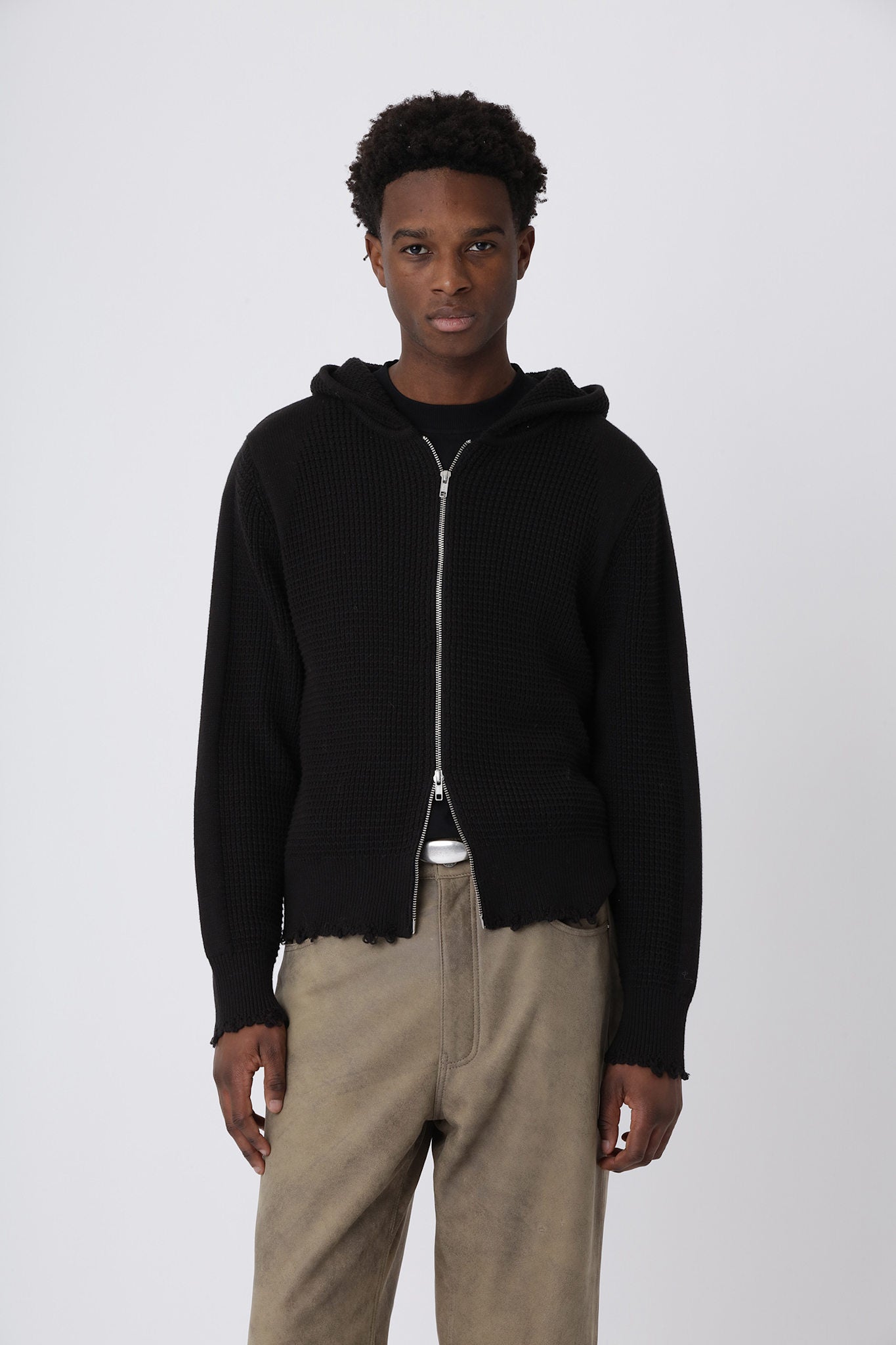 Glasgow Knit Hood M - Black