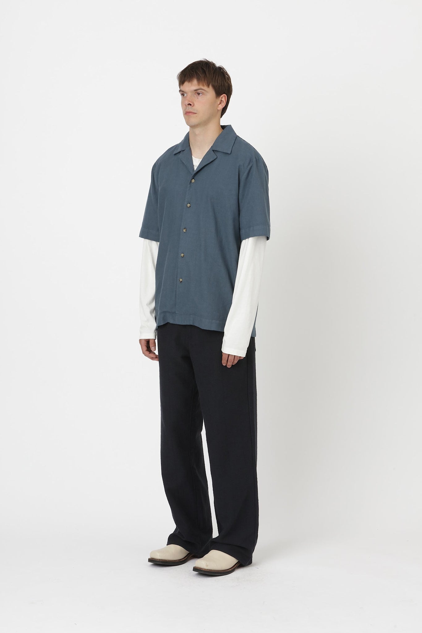 Won Hundred Men Gonzo Shirt Orion Blue