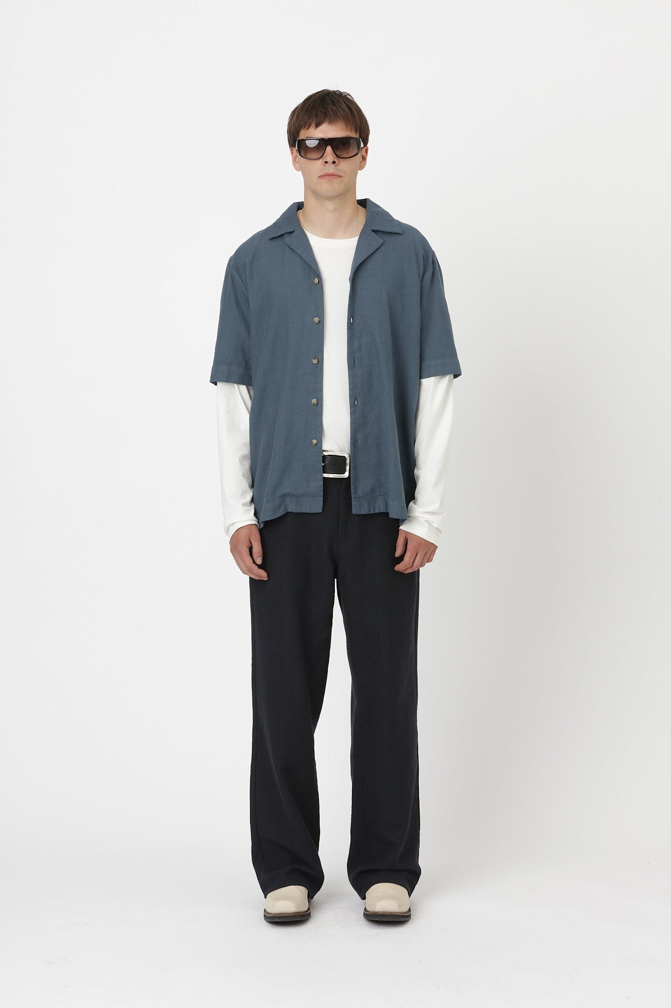 Won Hundred Men Gonzo Shirt Orion Blue