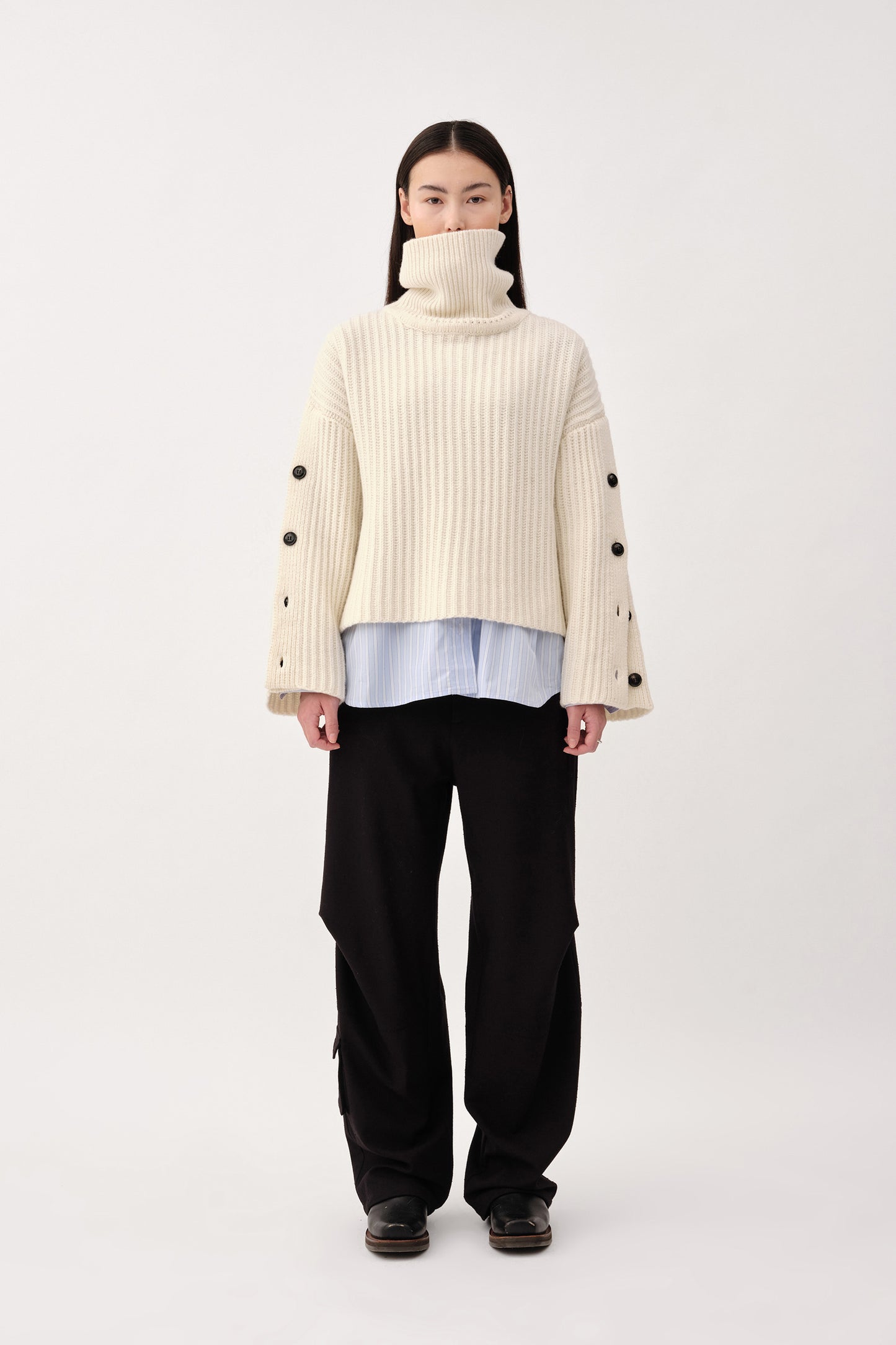 Won Hundred Women Henley Knitwear Off White