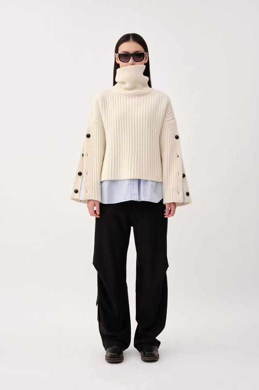 Won Hundred Women Henley Knitwear Off White