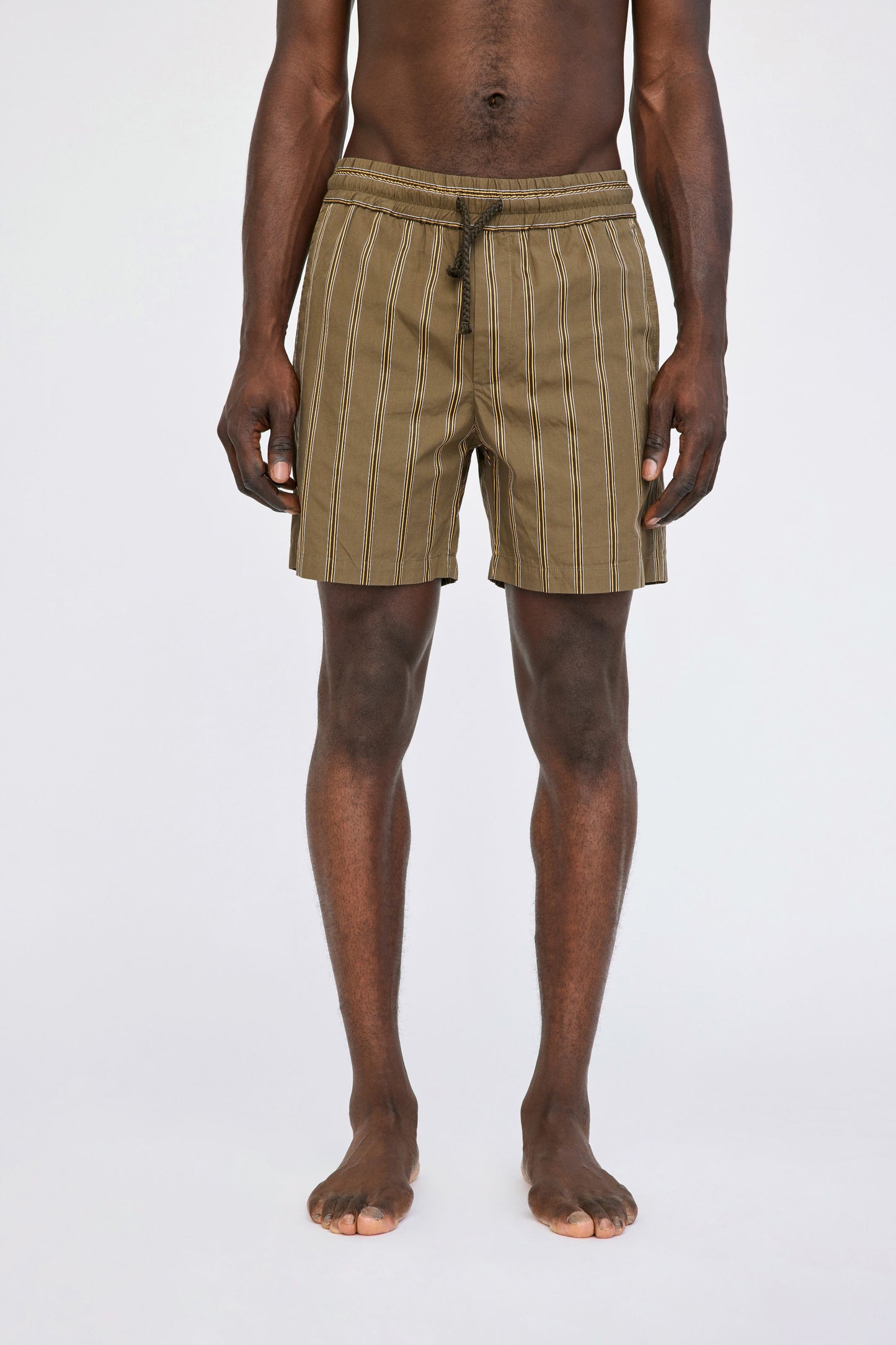 Won Hundred Men Ike Shorts Shorts Brown Stripe