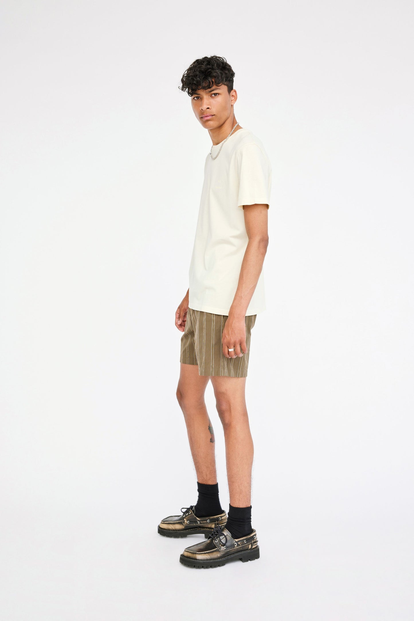 Won Hundred Men Ike Shorts Shorts Brown Stripe