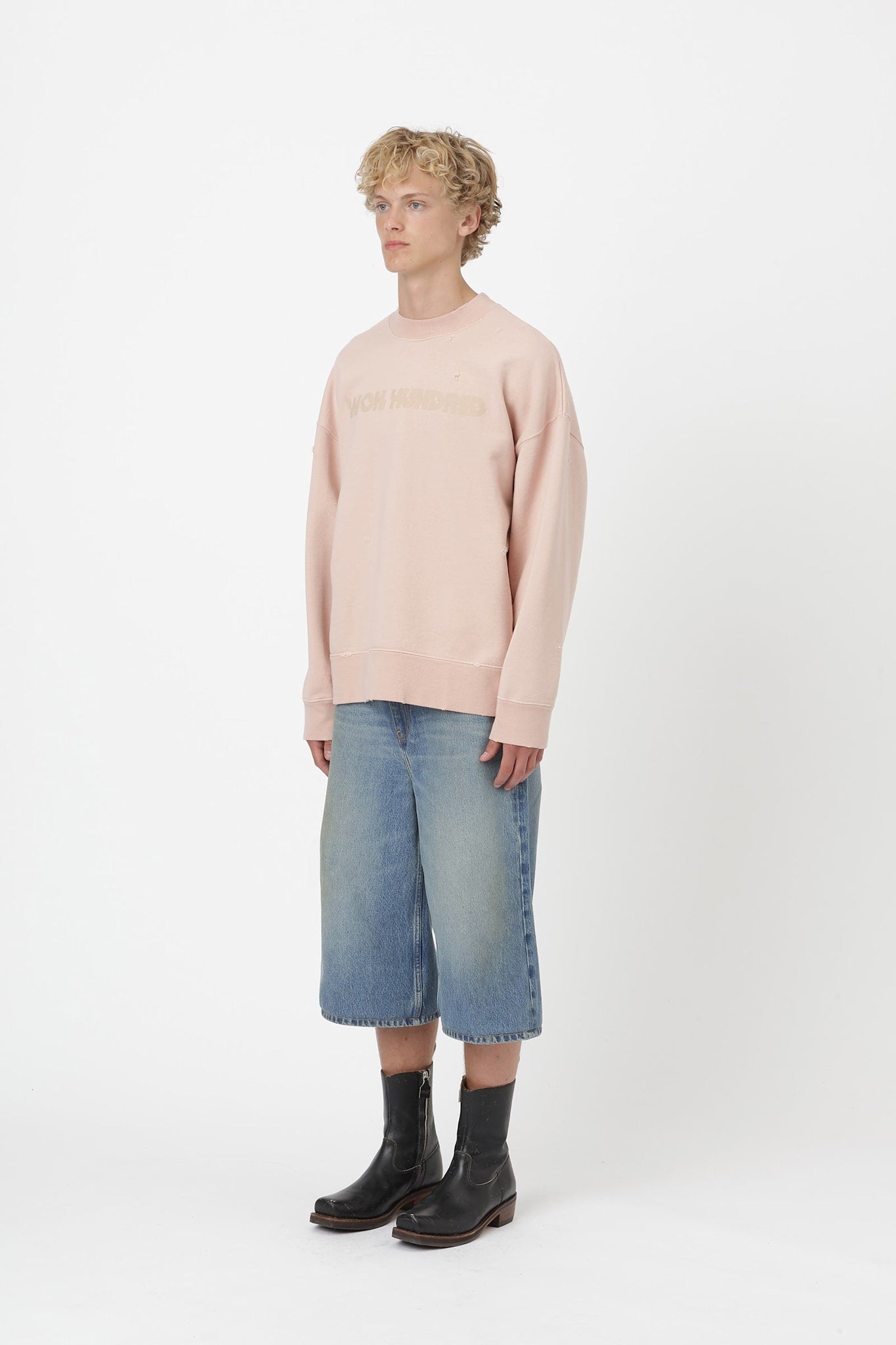 Won Hundred Men Jalen Sweatshirt Rose Smoke