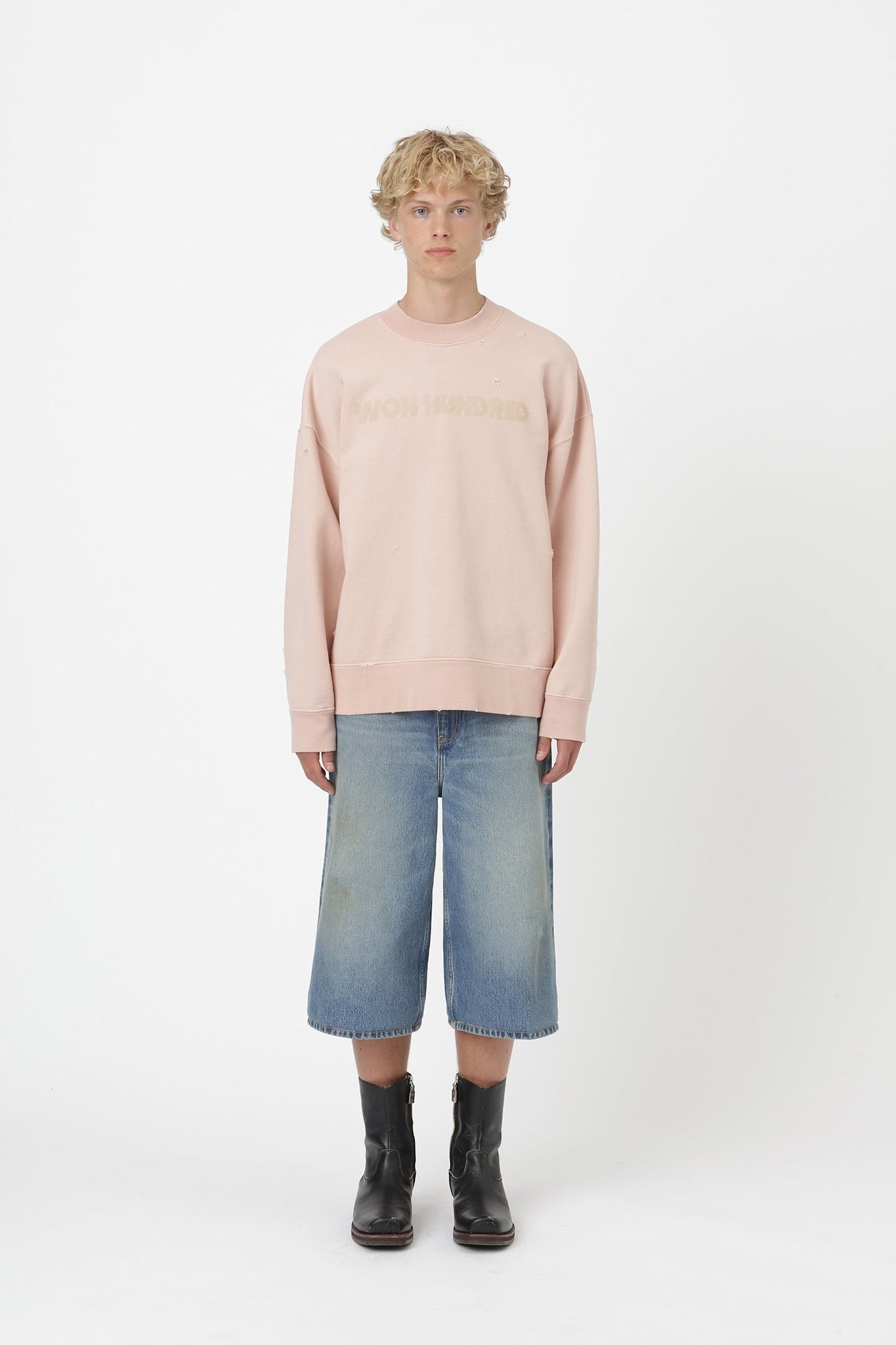 Won Hundred Men Jalen Sweatshirt Rose Smoke