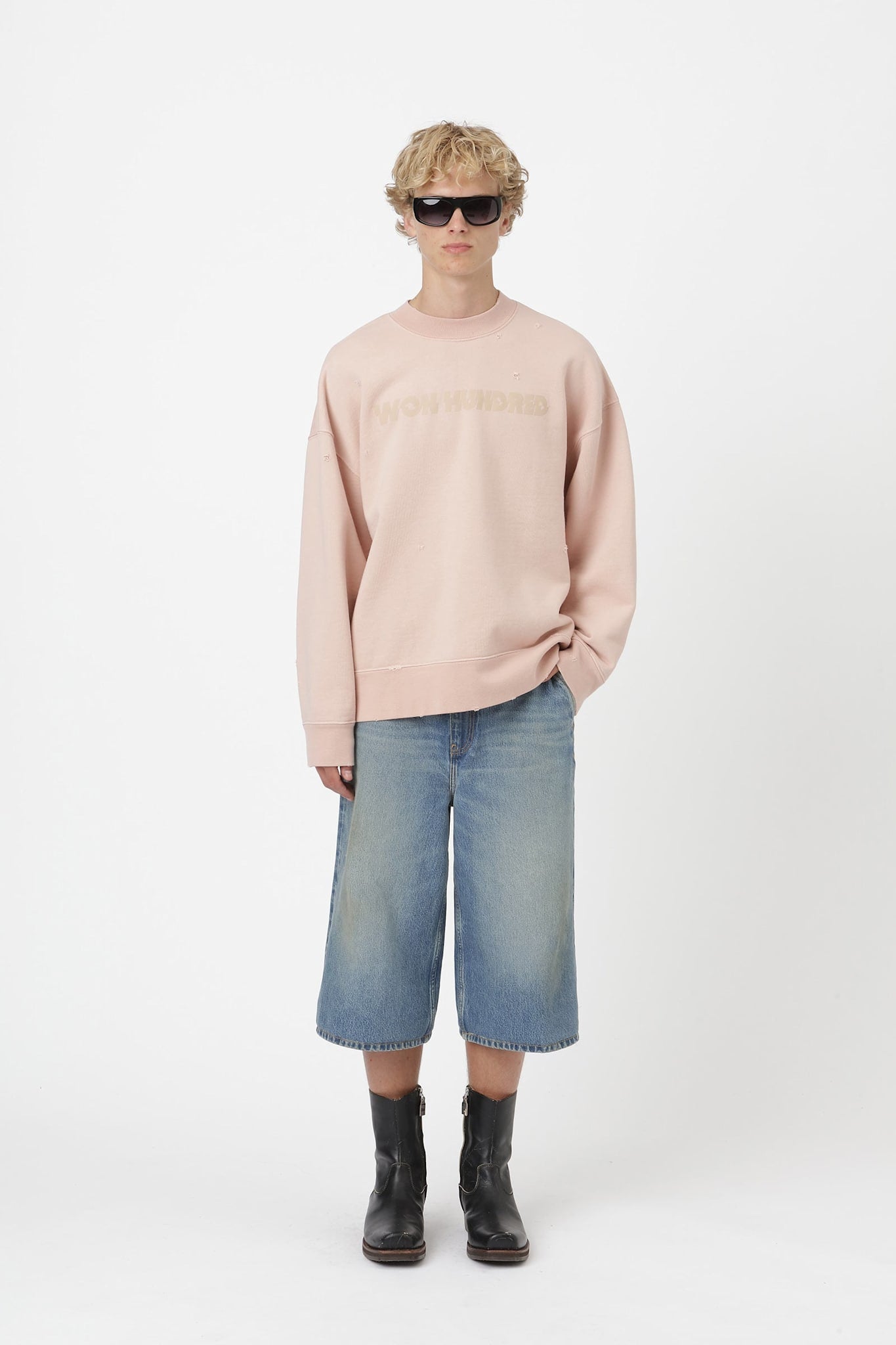 Won Hundred Men Jalen Sweatshirt Rose Smoke