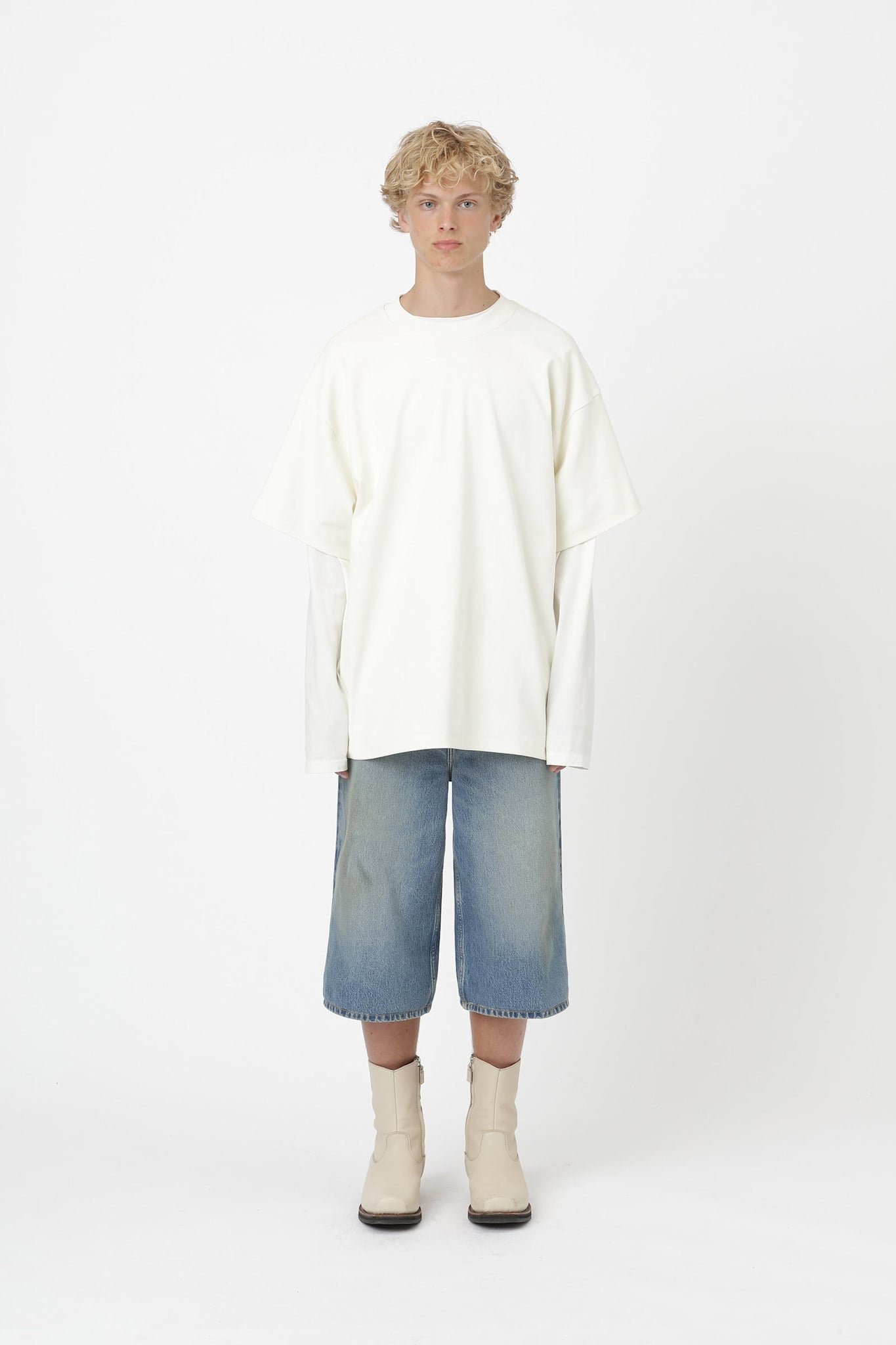 Won Hundred Unisex Janesville Leaf T-shirt Cannoli Cream