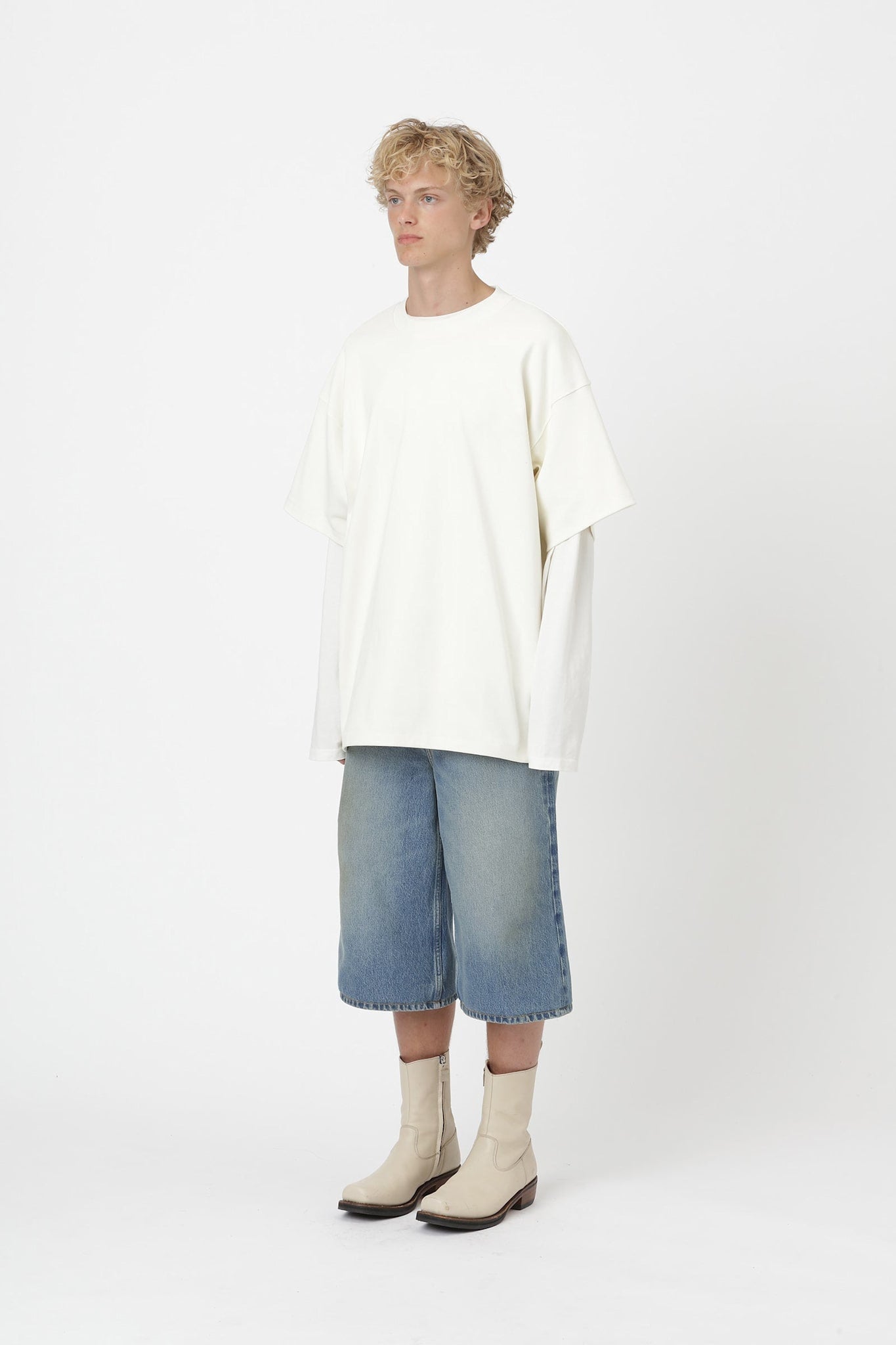 Won Hundred Unisex Janesville Leaf T-shirt Cannoli Cream