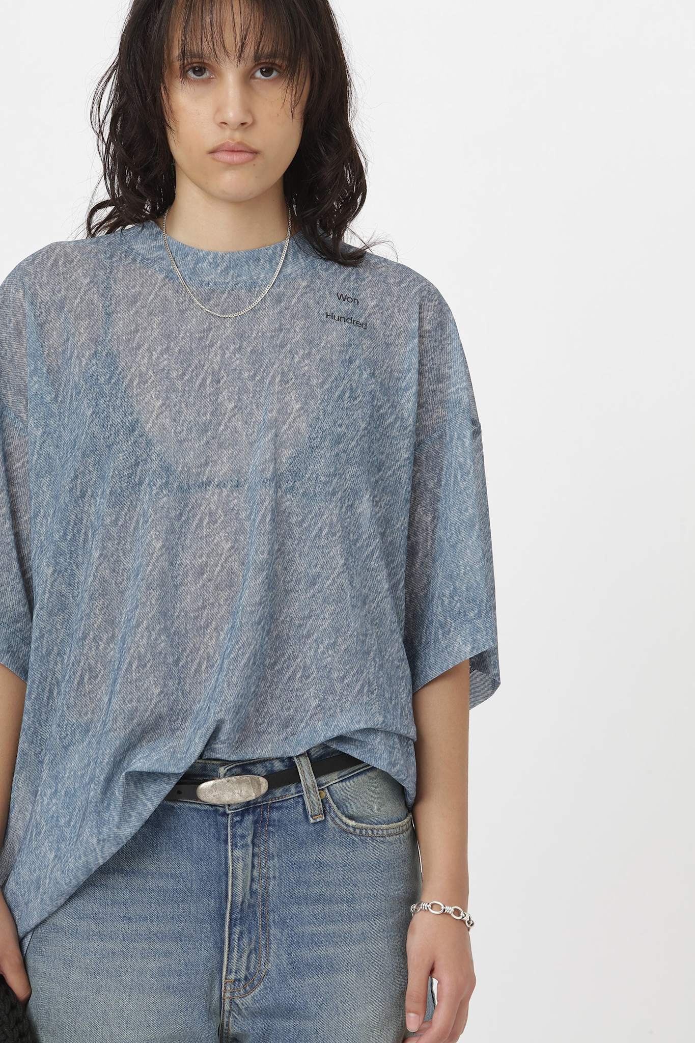 Won Hundred Women Jasmine AOP T-shirt Blue