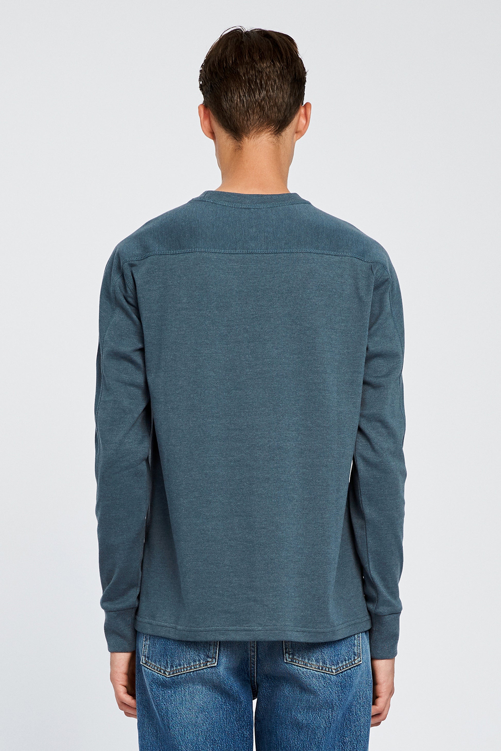 Won Hundred Men Jasper L/S T-shirt T-shirt Balsam Green Melange