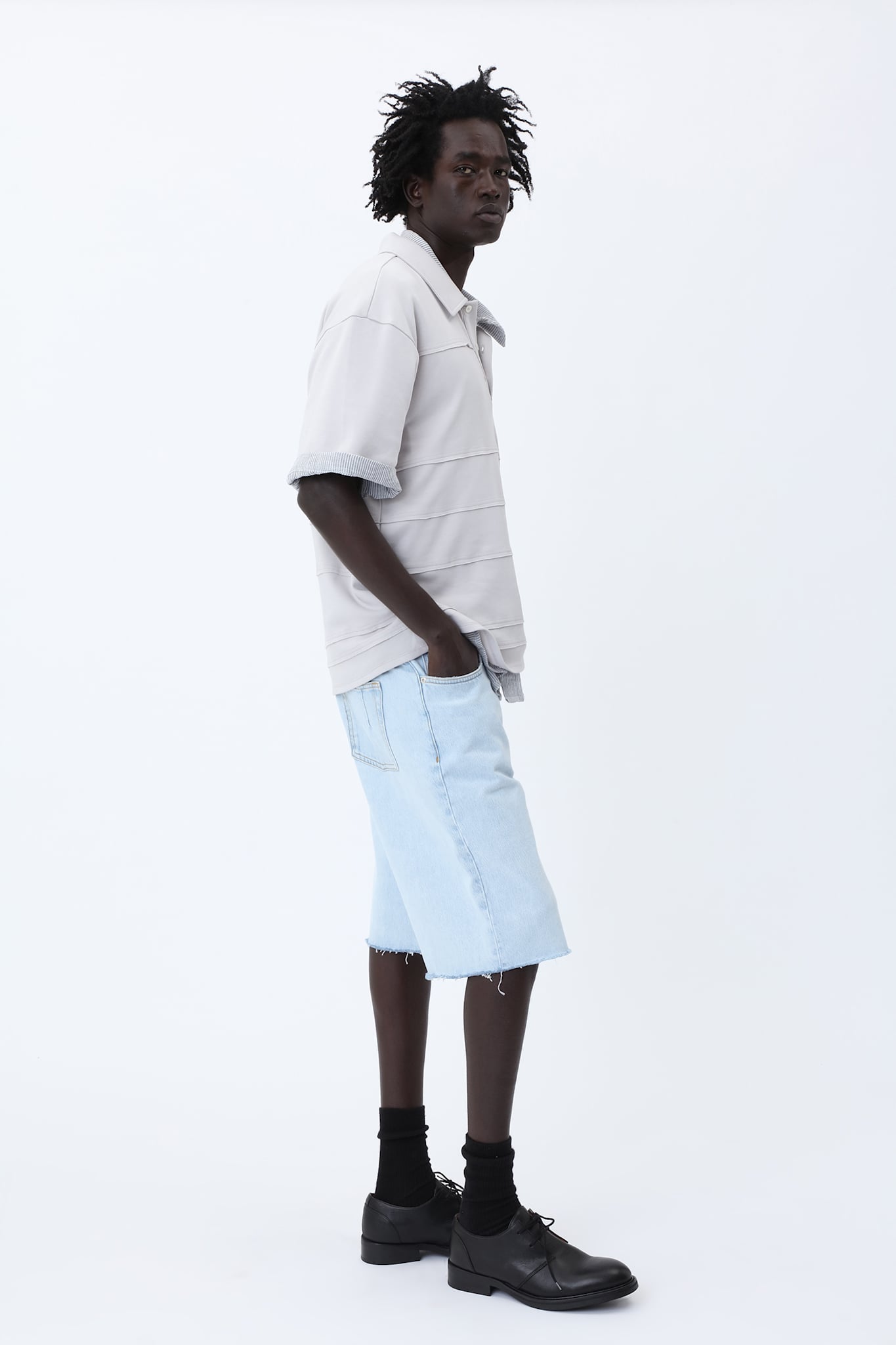 Kayce Soft Blue Denim Shorts - Won Hundred Online Store