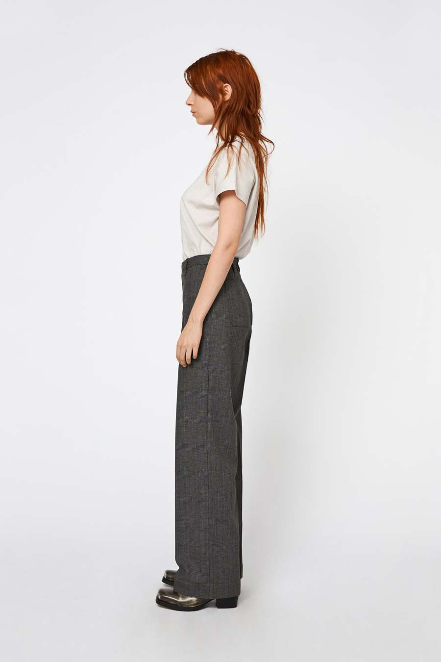 Won Hundred Women Kelis Trousers Black Grey Melange