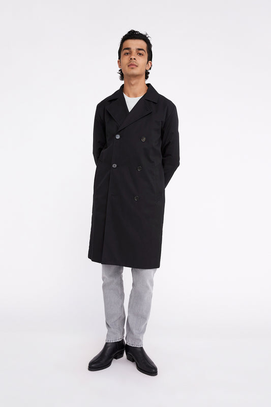 Won Hundred Men Kerry Trenchcoat Outerwear Black