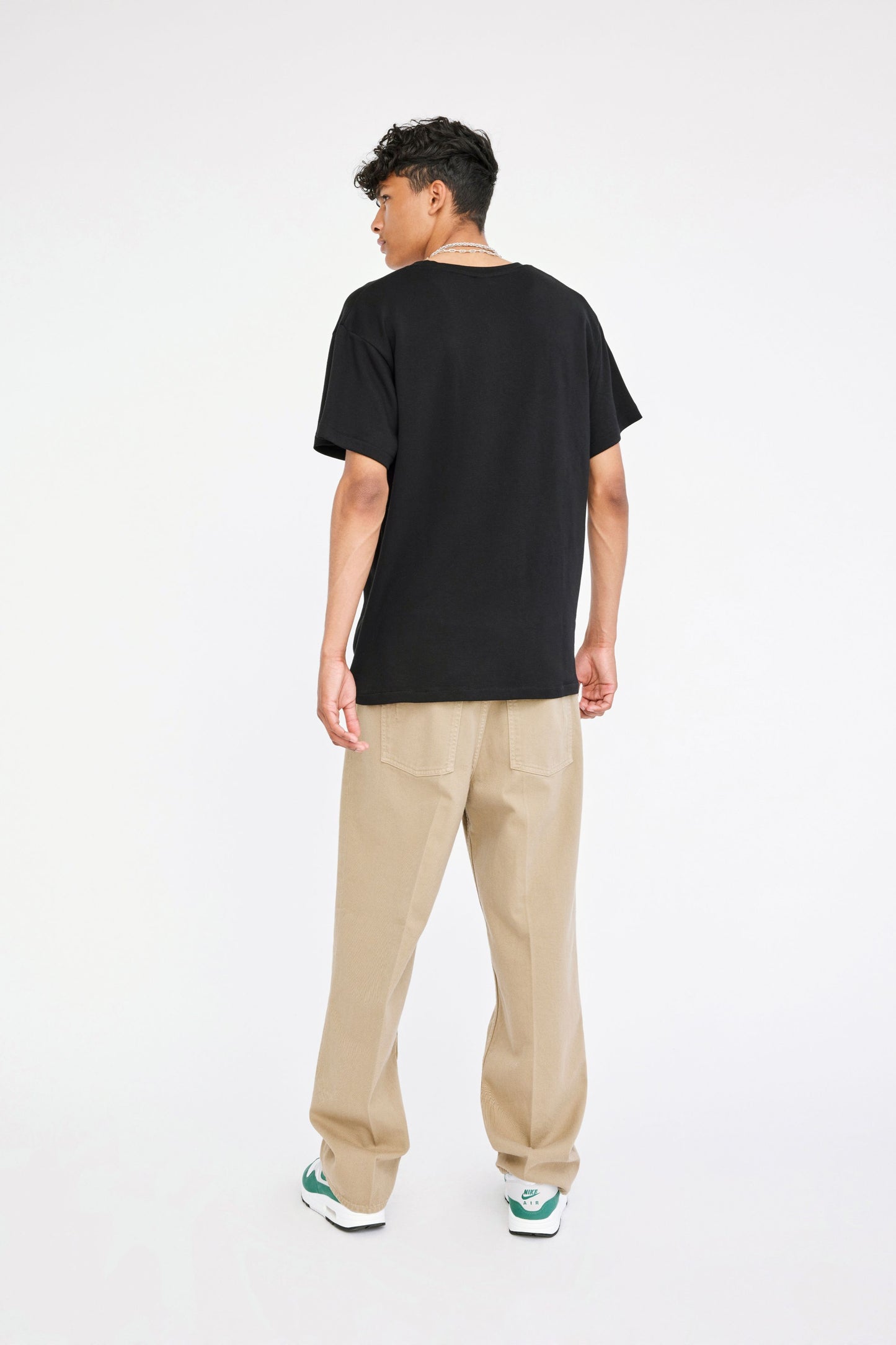 Won Hundred Men Kim Tencel T-shirt T-shirt Black