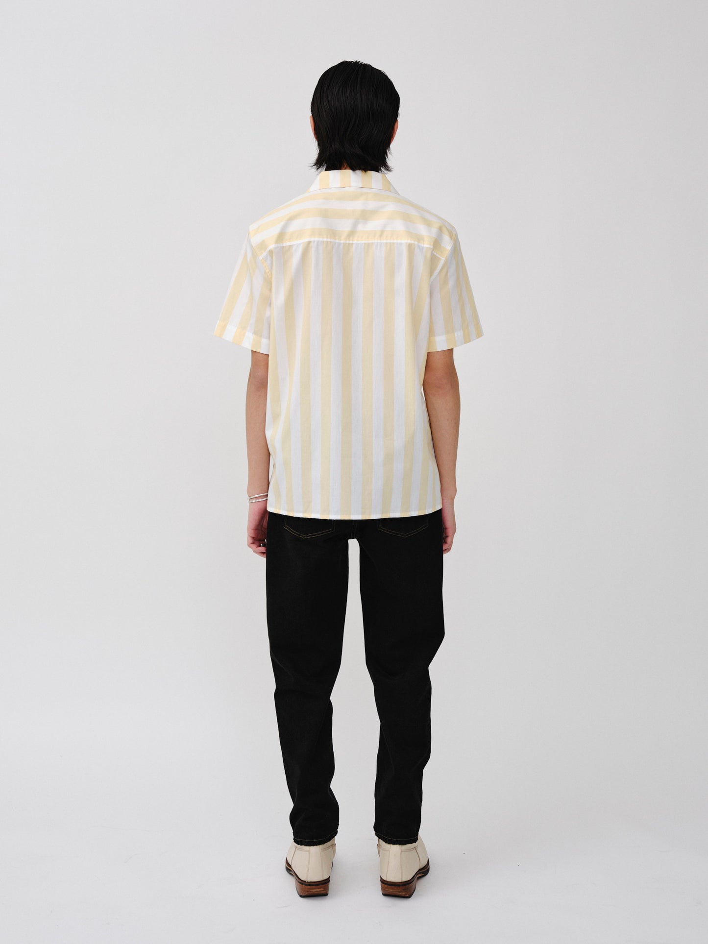 Won Hundred Unisex Kirby Unisex Shirt Yellow Stripe