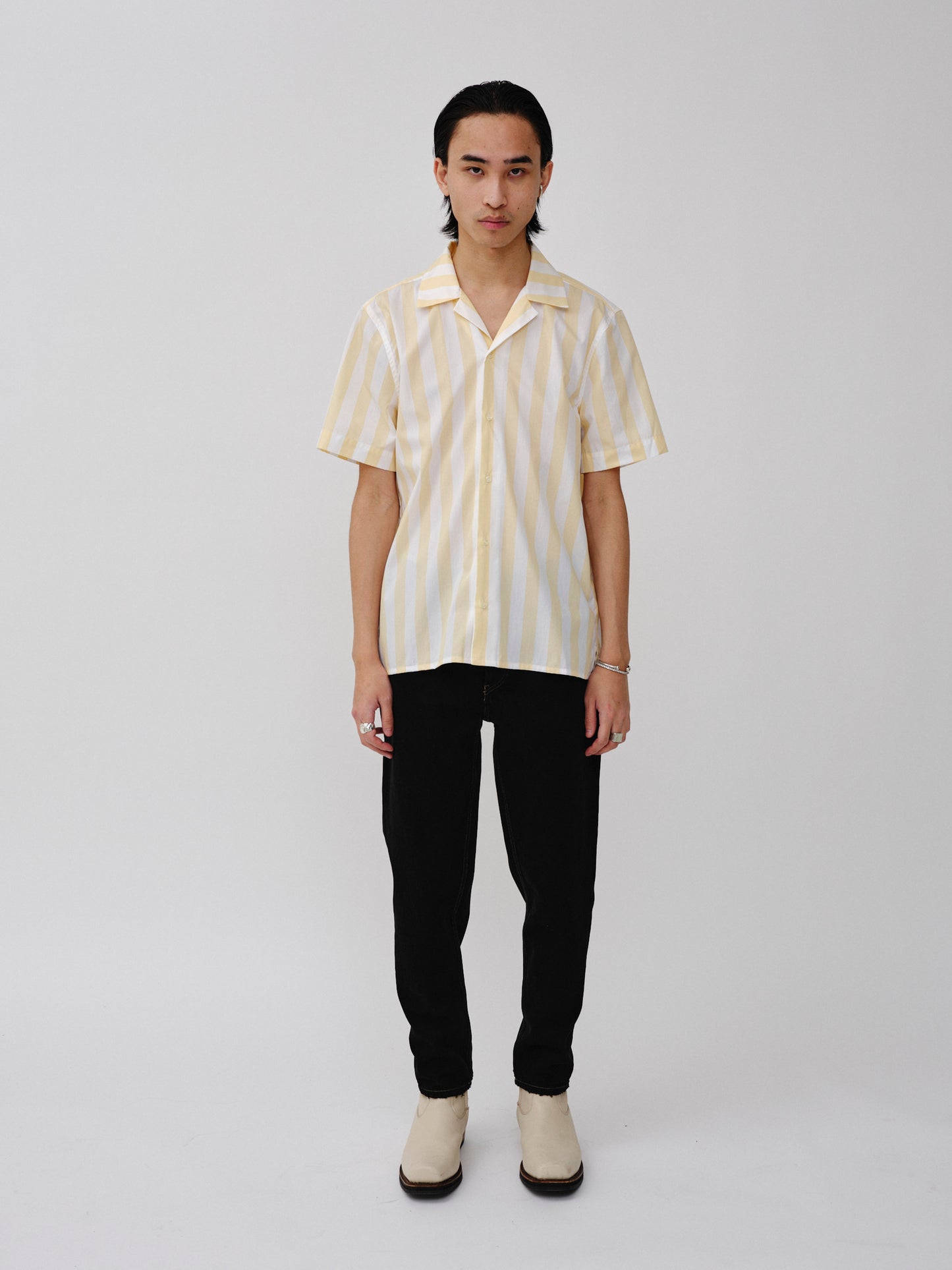 Won Hundred Unisex Kirby Unisex Shirt Yellow Stripe