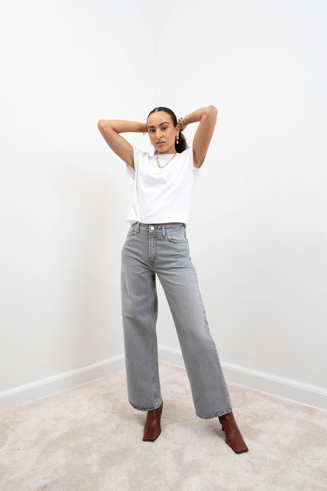 Won Hundred Women Kiri 5-Pockets Light Grey