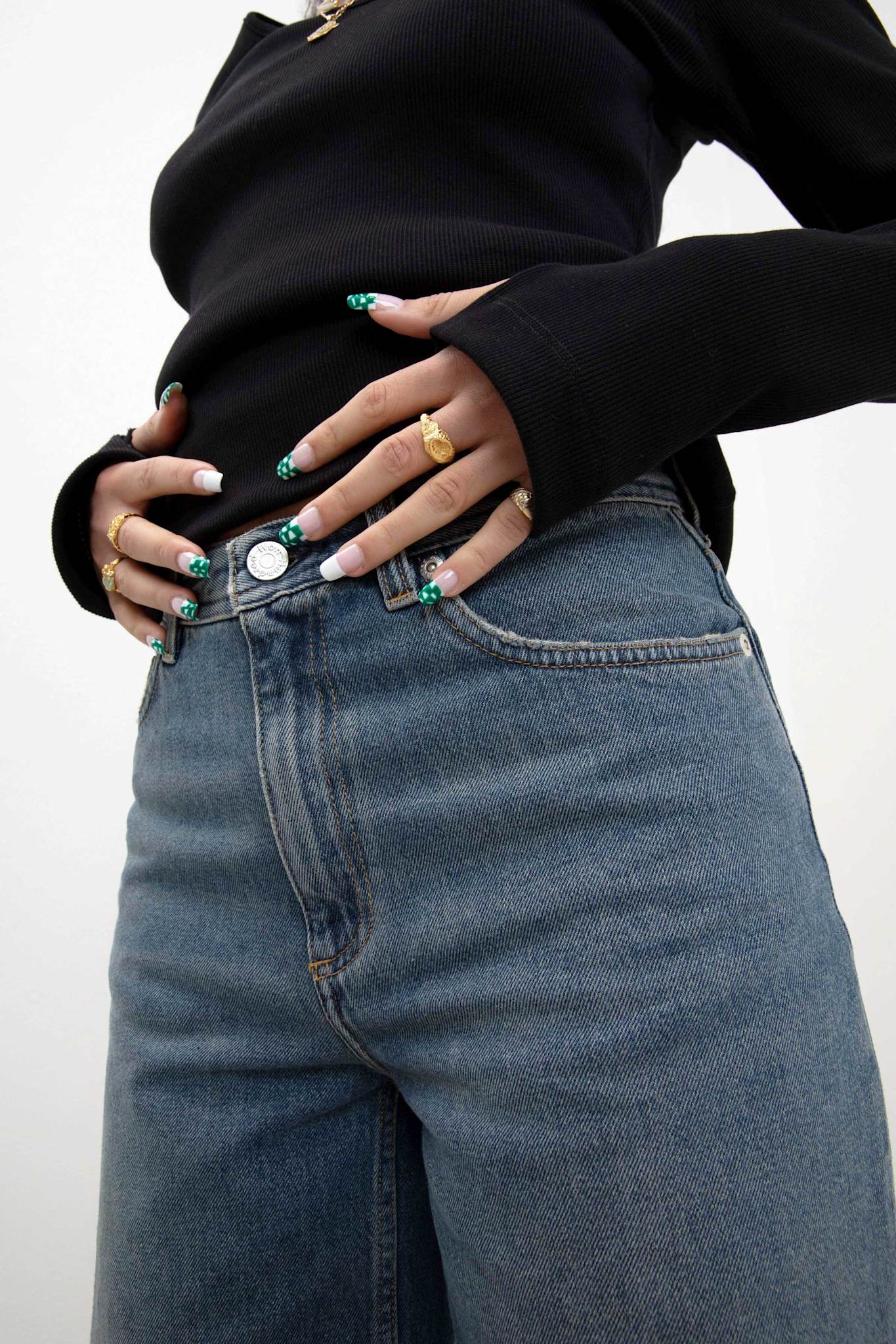 Won Hundred Women Kiri 5-Pockets Original Blue Six