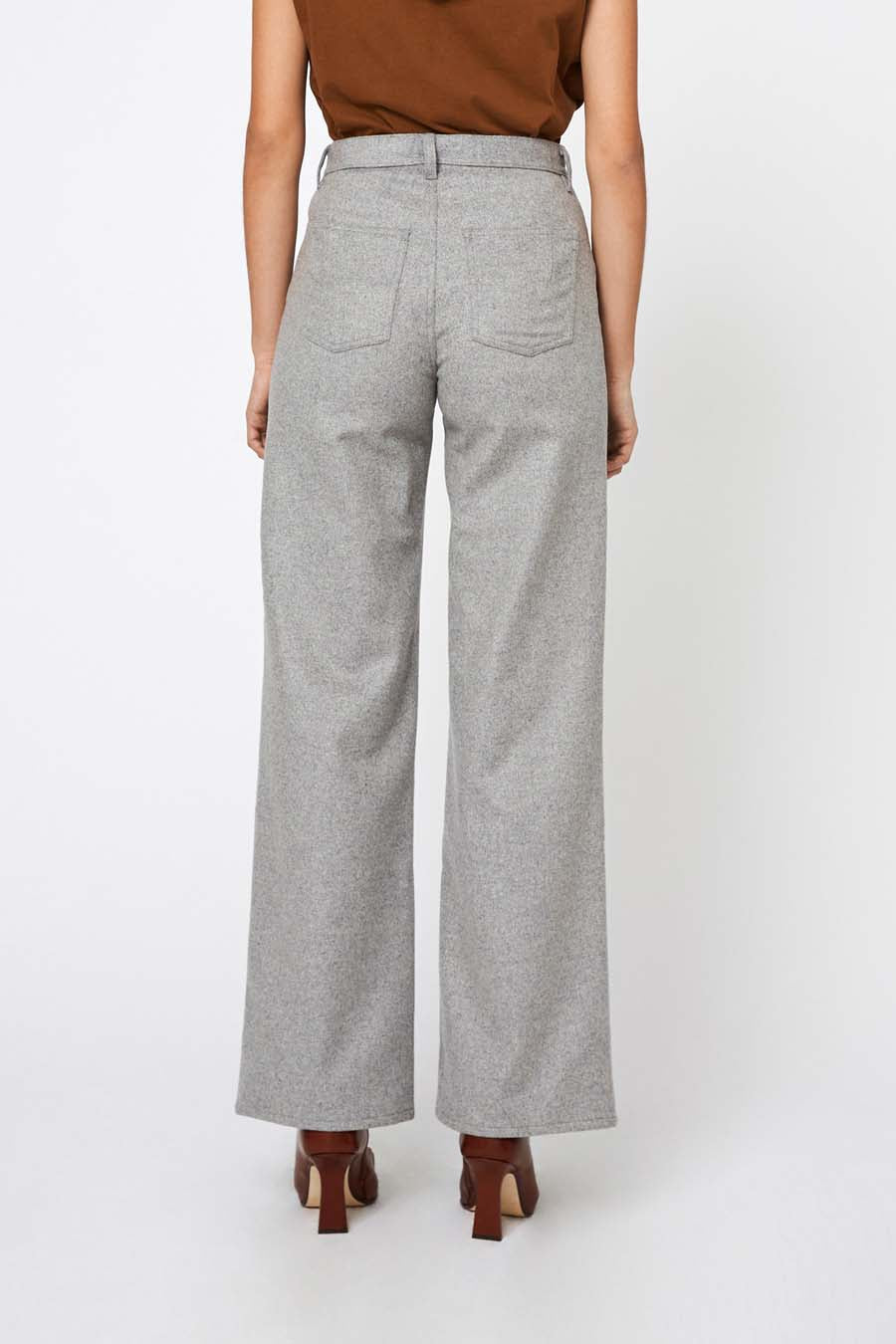 Won Hundred Women Kiri Long Trousers Grey Melange