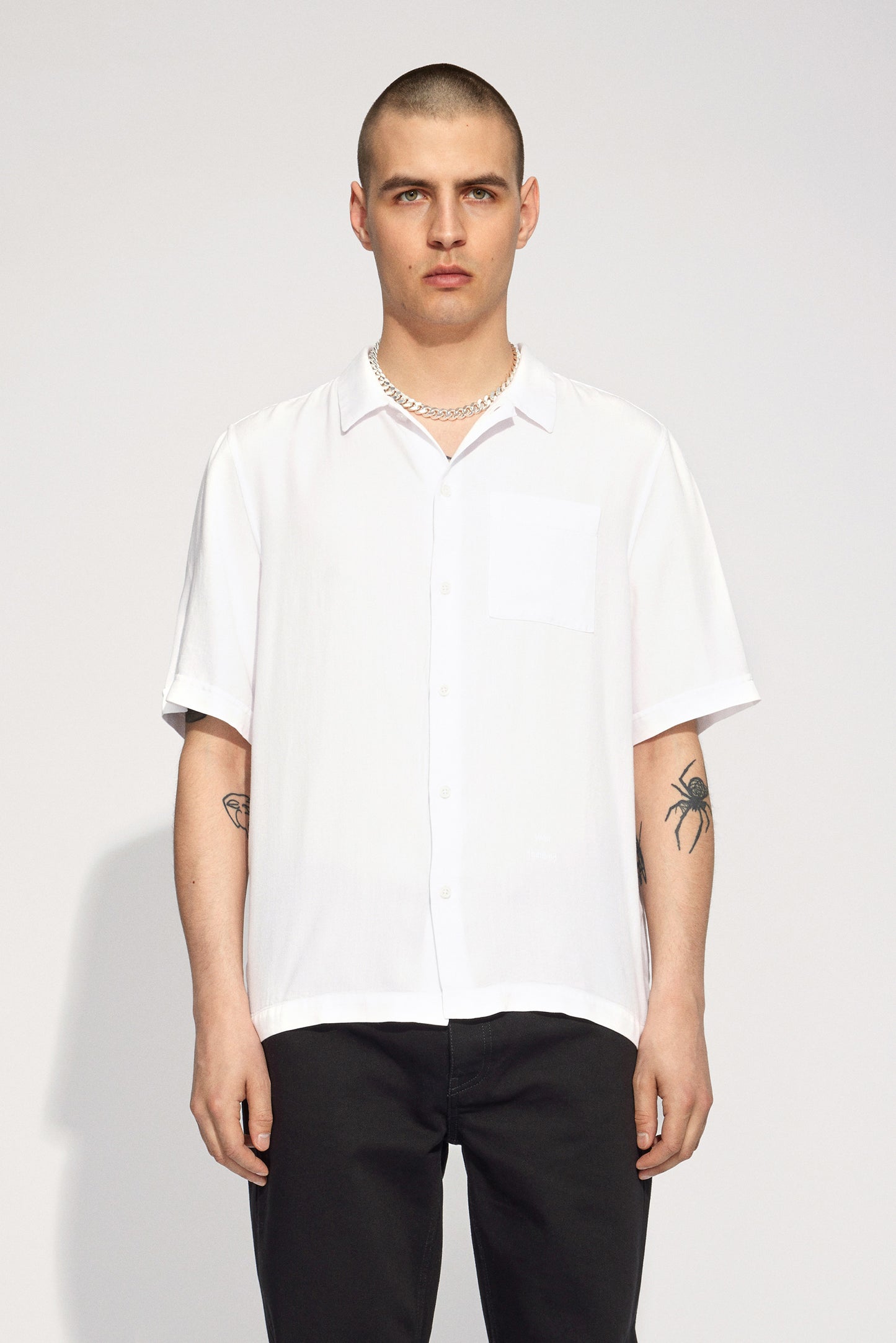 Won Hundred Men Kirk Shirt Shirt White