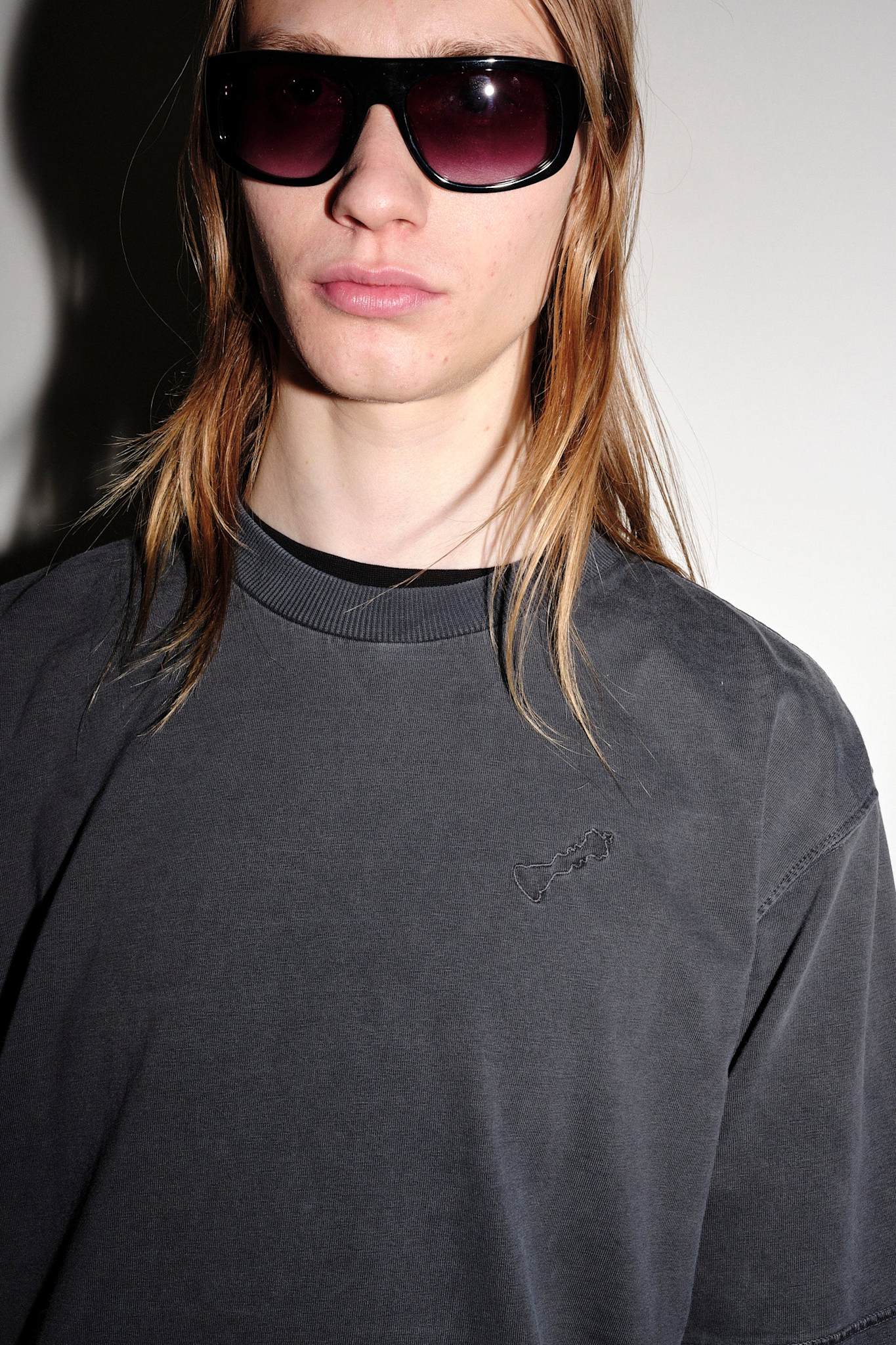 Won Hundred Unisex LA Print Fallen T-shirt Washed Black