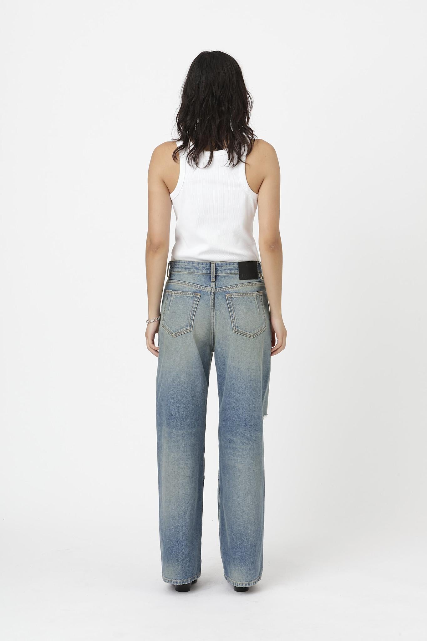 Won Hundred Unisex Las Vegas Vintage Tinted Blue Jeans Vintage Tinted Blue