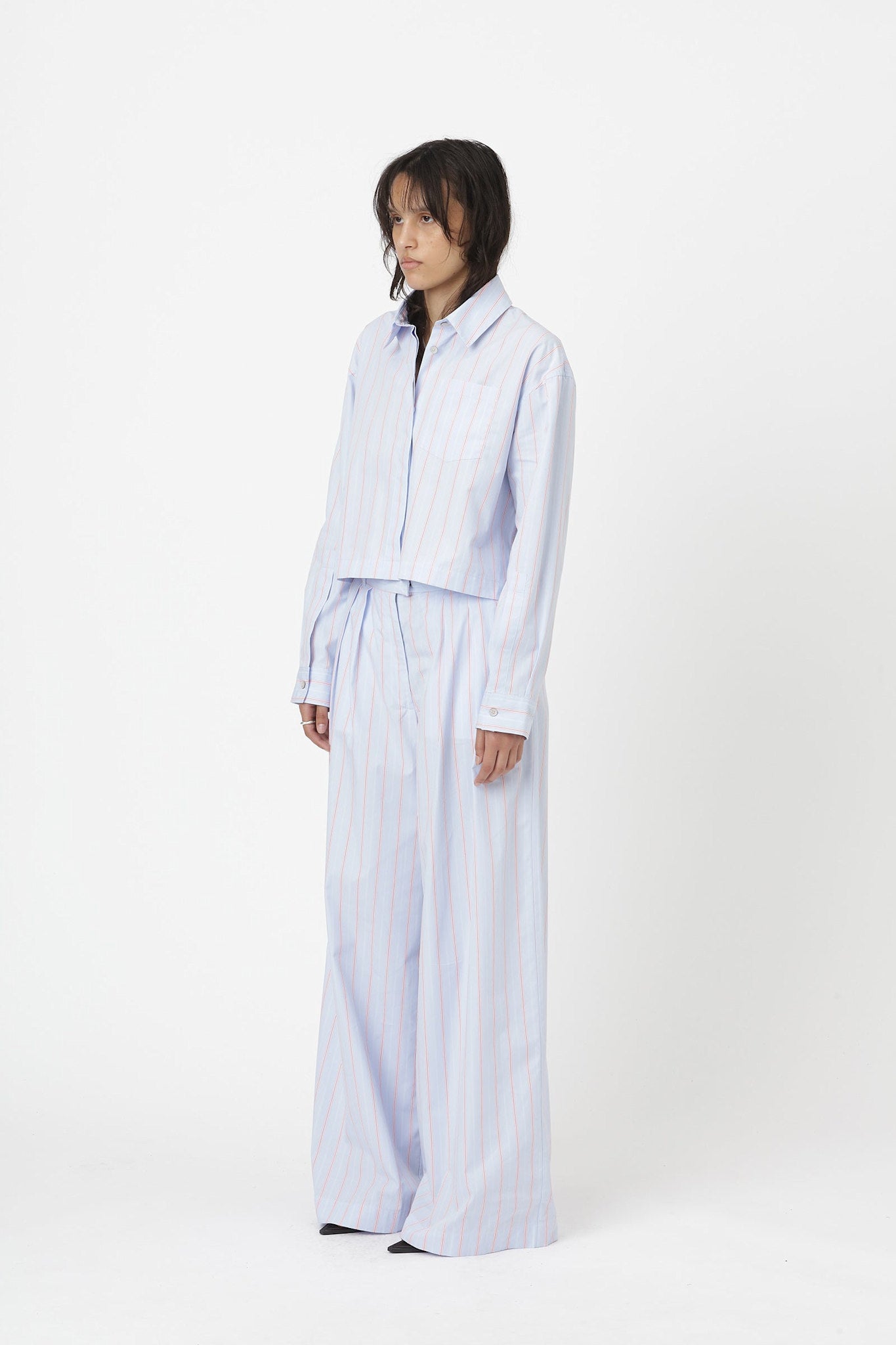 Won Hundred Women Lexington Shirt Shirt Blue Red Stripe