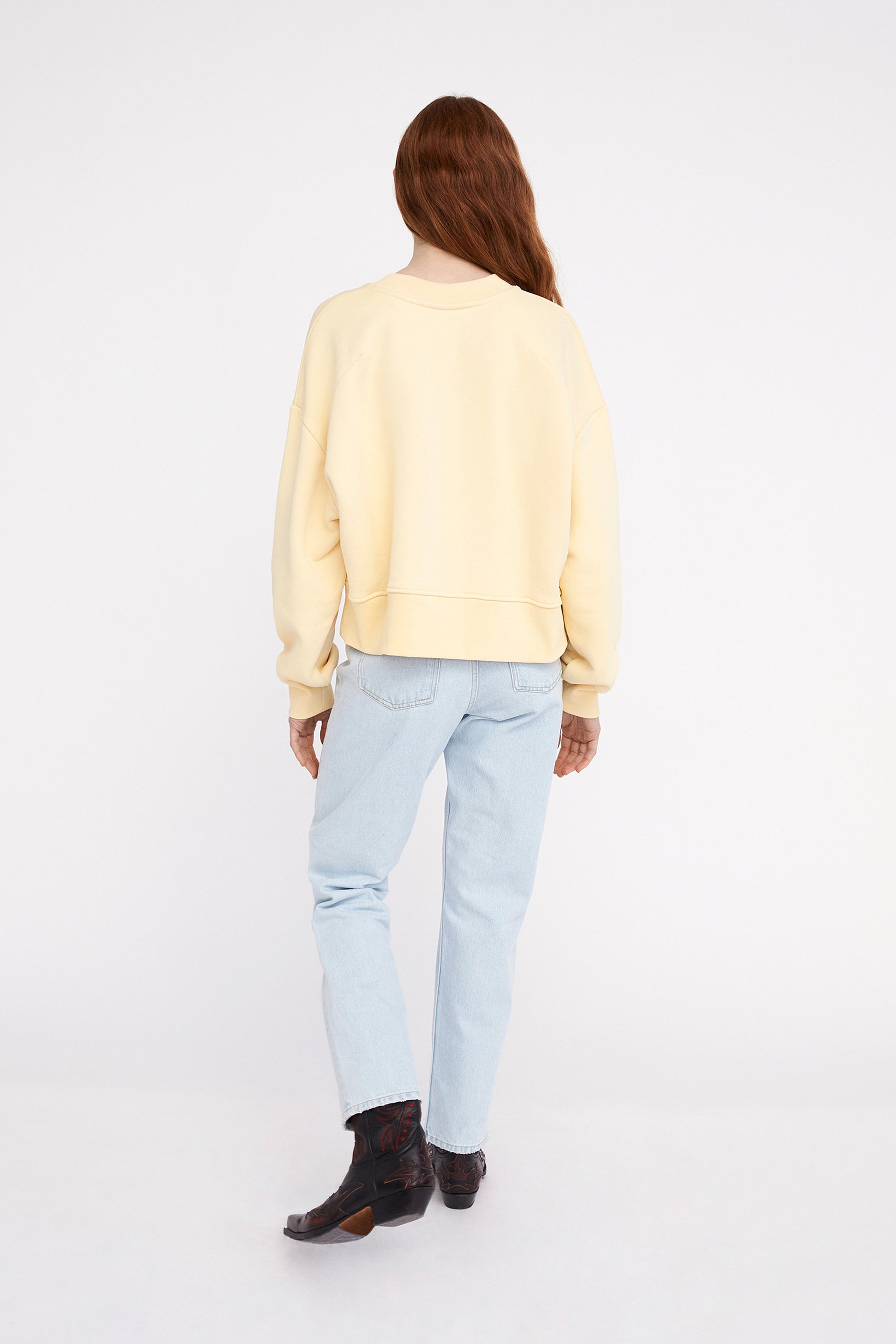 Won Hundred Women Lilou Crew Sweatshirt Sweatshirt Banana Crepe