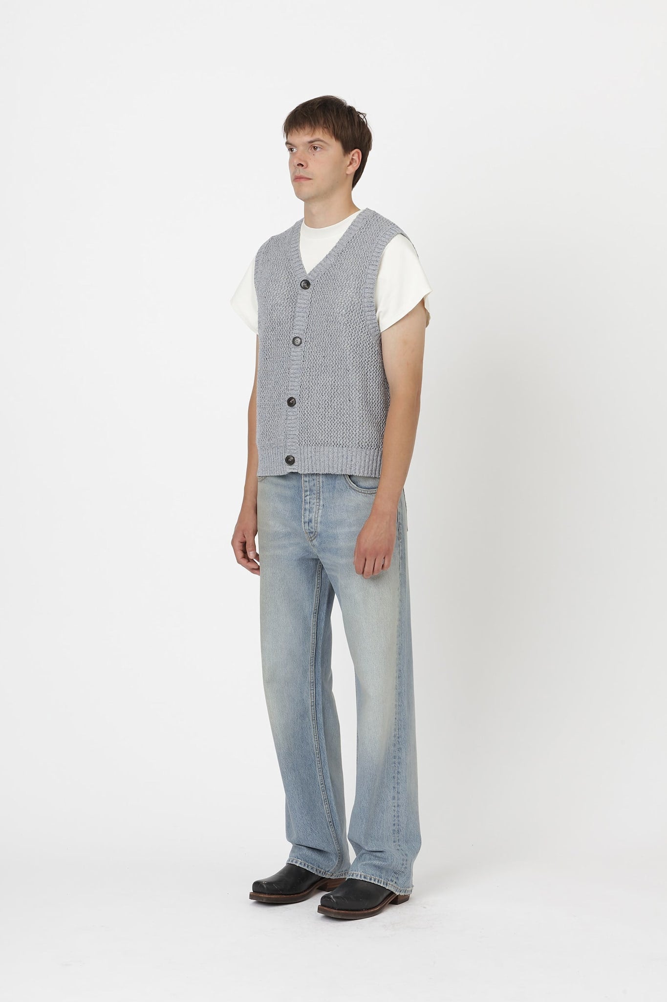 Won Hundred Men Lionel Vest Vest Grey