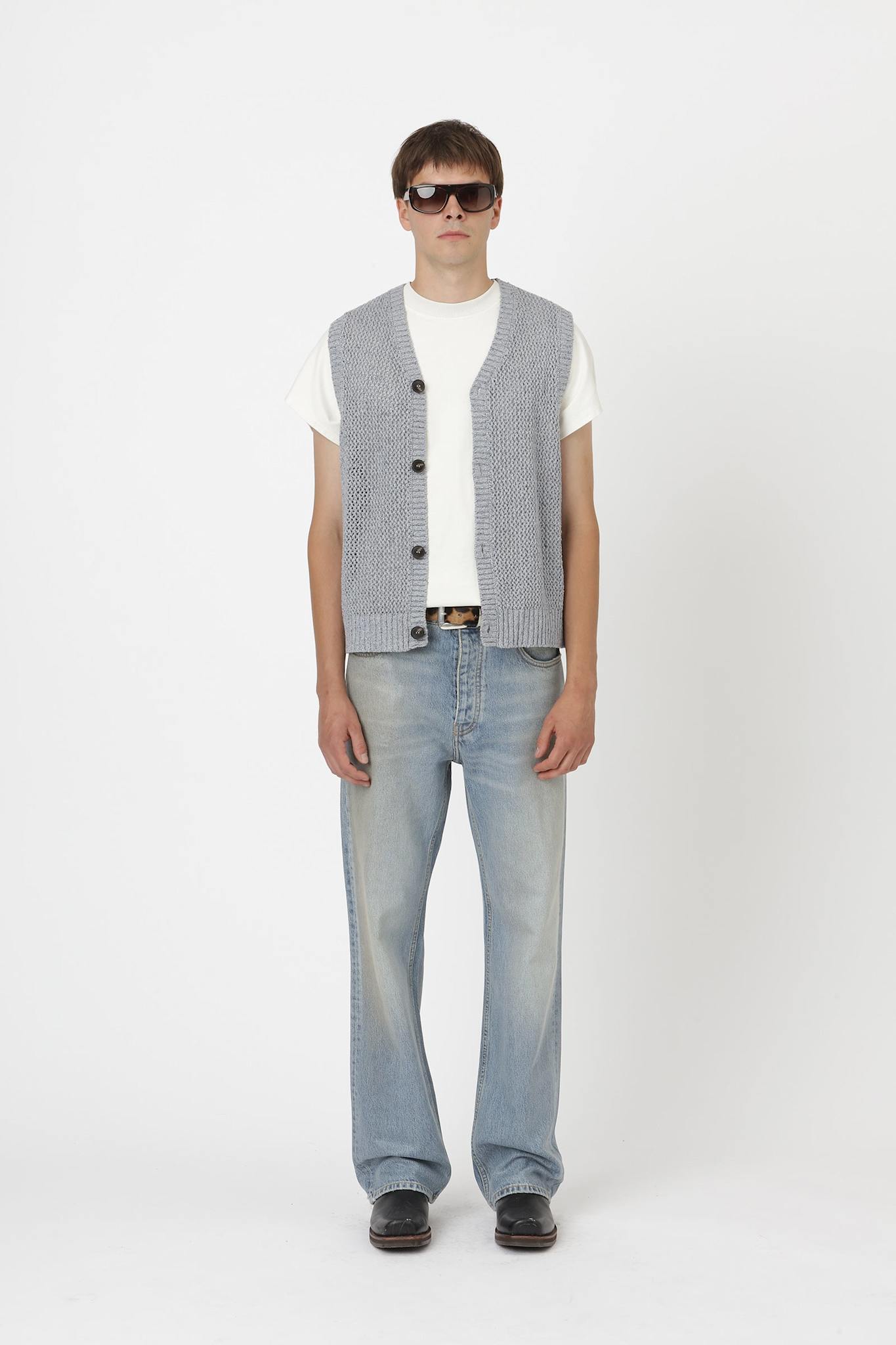 Won Hundred Men Lionel Vest Vest Grey