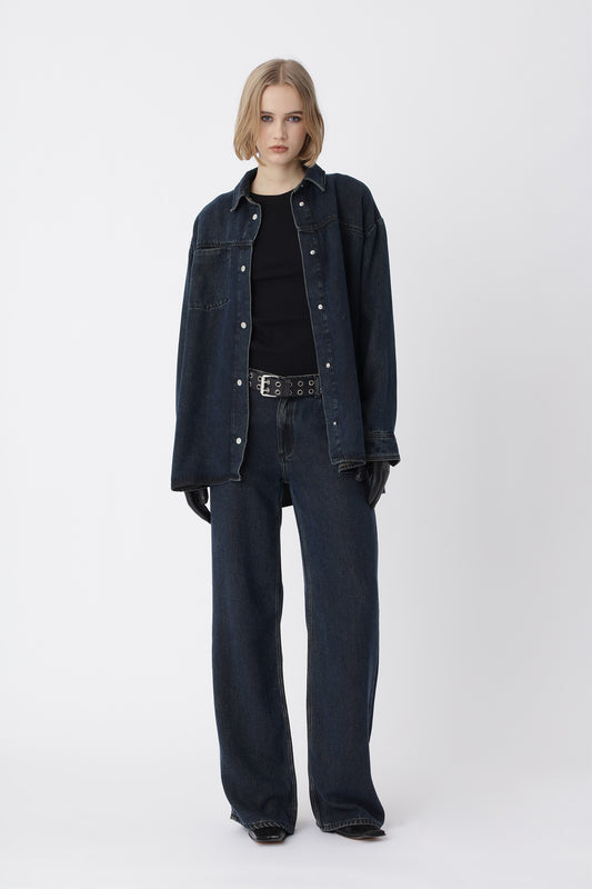 Won Hundred Women Lorella Shirt Shirt Washed Black