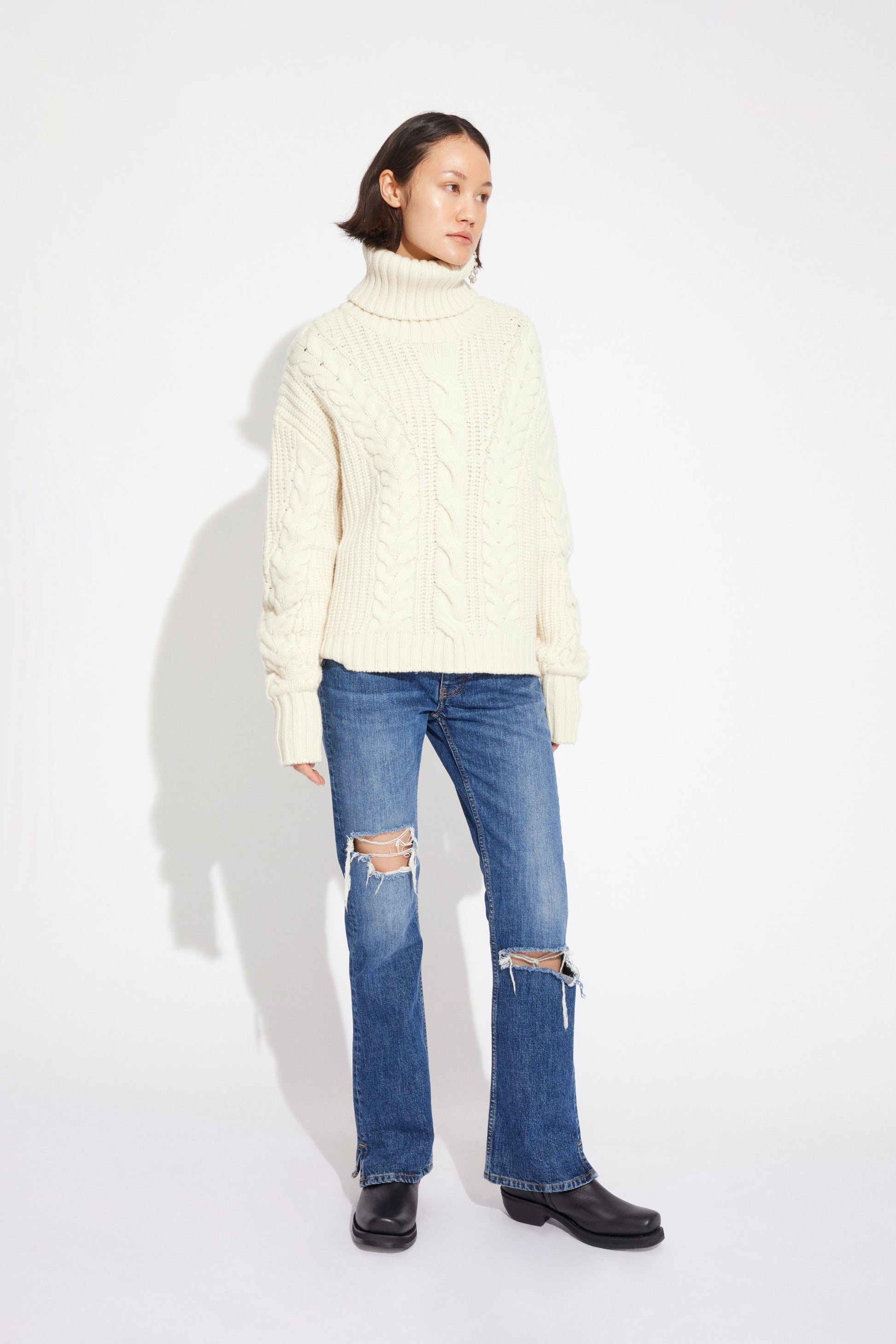 Won Hundred Women Madelyn Knit Knitwear Cannoli Cream