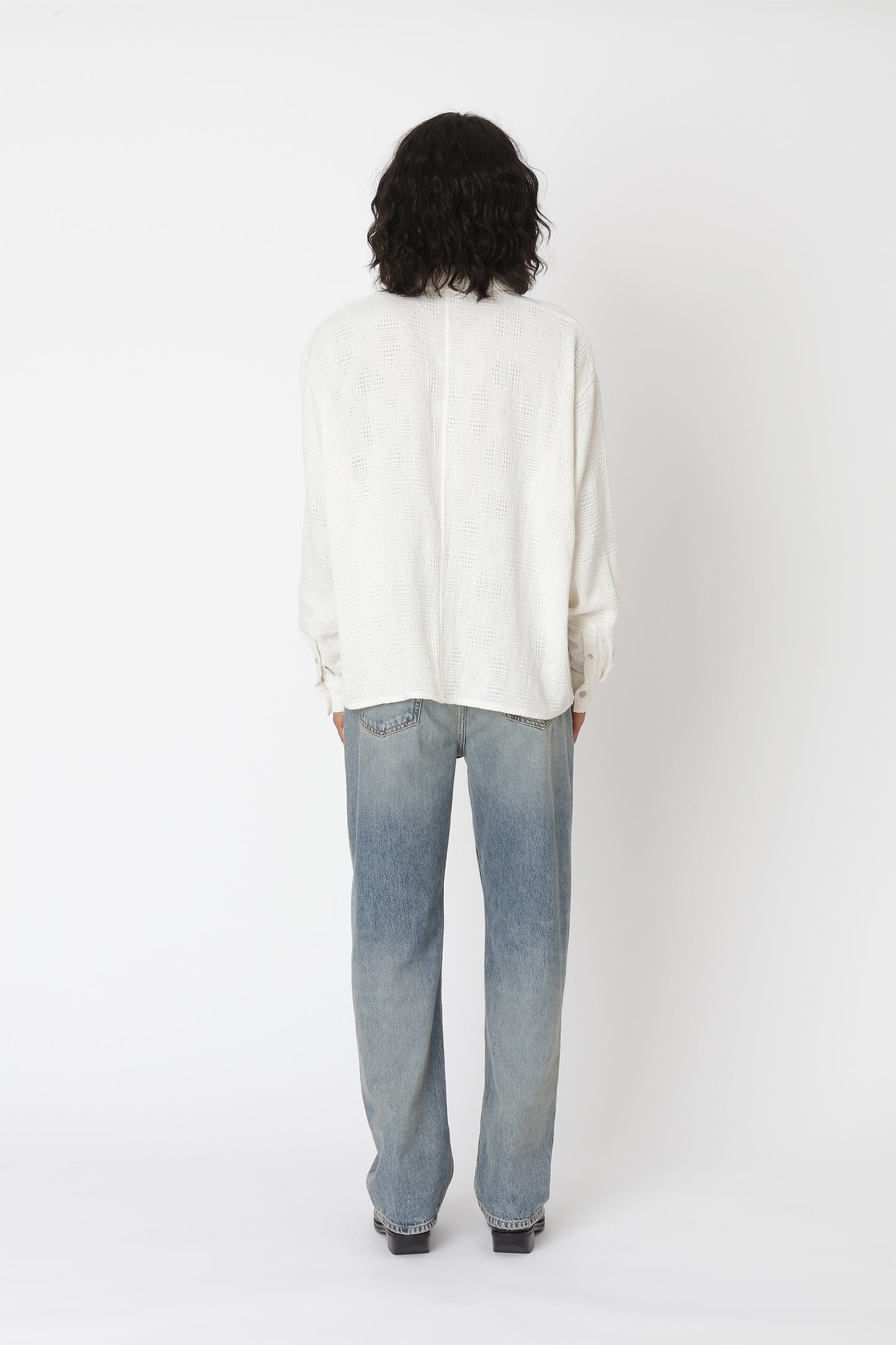 Won Hundred Men Maza Jacquard Shirt Off White