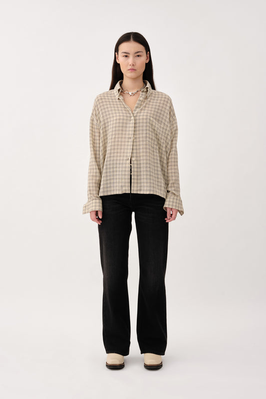 Won Hundred Women Mazal Check Shirt Grey Check