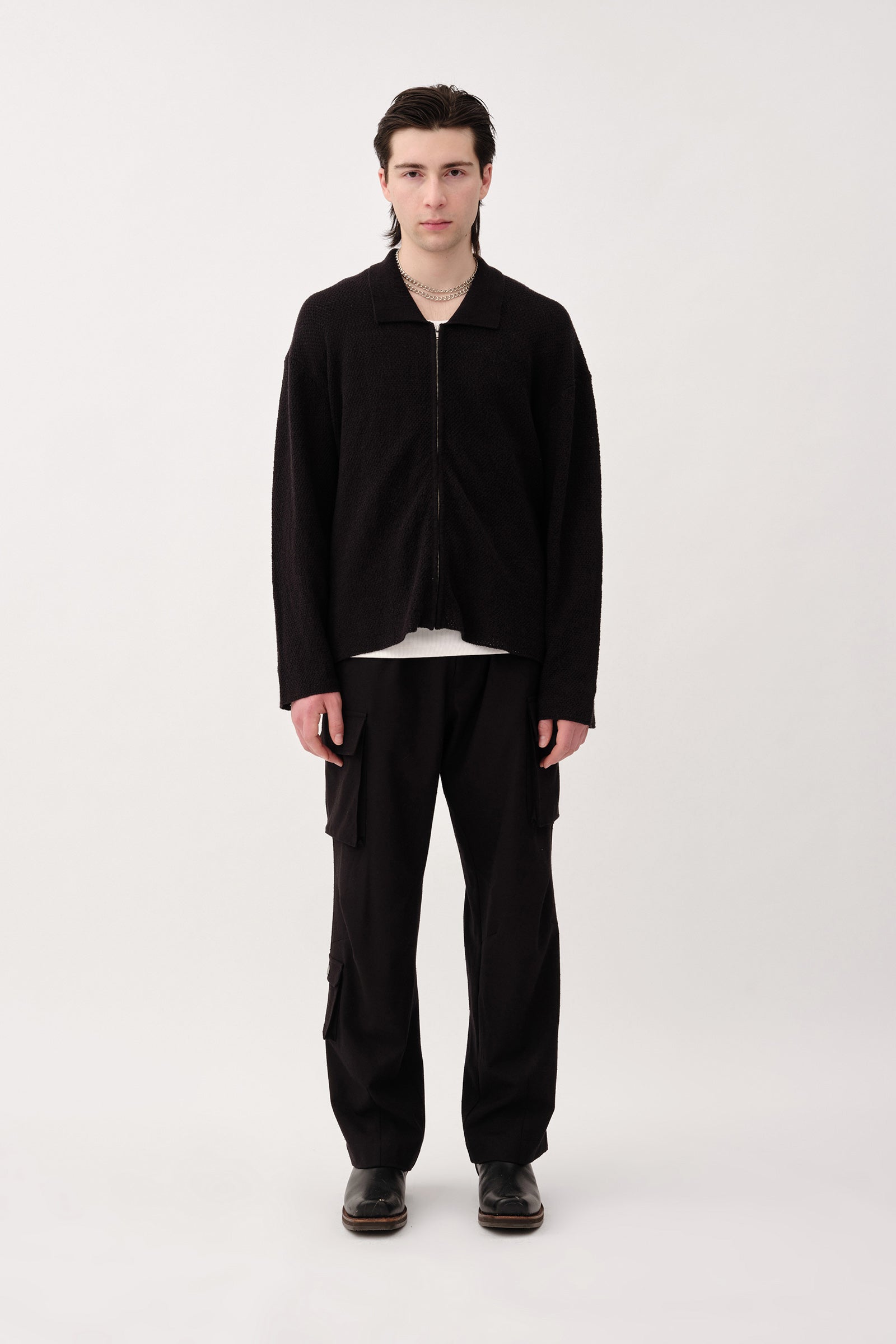 Won Hundred Men Mazar LS Knitwear Black