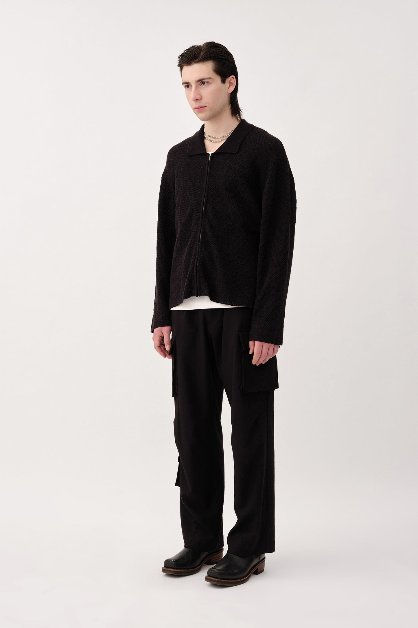 Won Hundred Men Mazar LS Knitwear Black