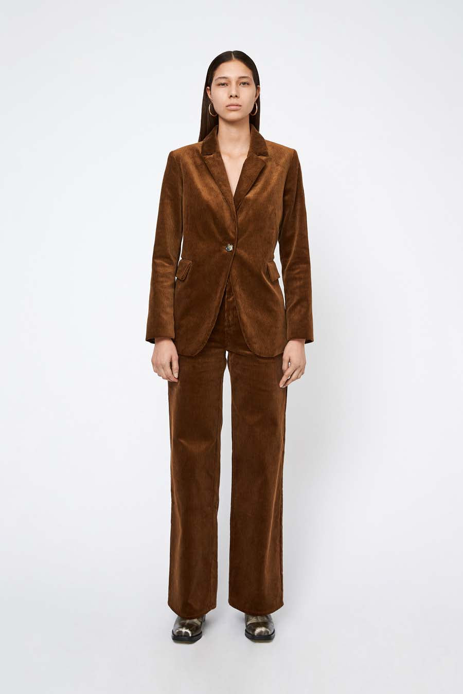 Won Hundred Women Mia Corduroy Blazer Toffee