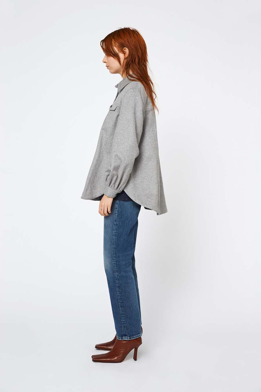 Won Hundred Women Odette Shirt Grey Melange